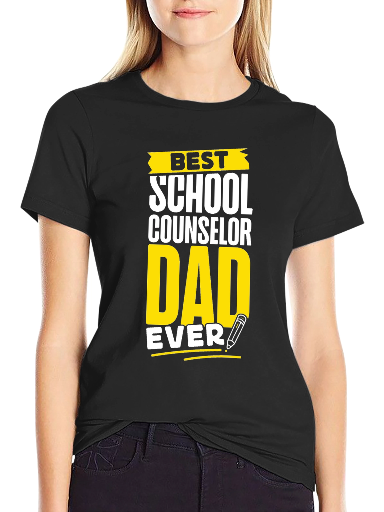 Best School Counselor Dad Ever Graphic T-Shirt