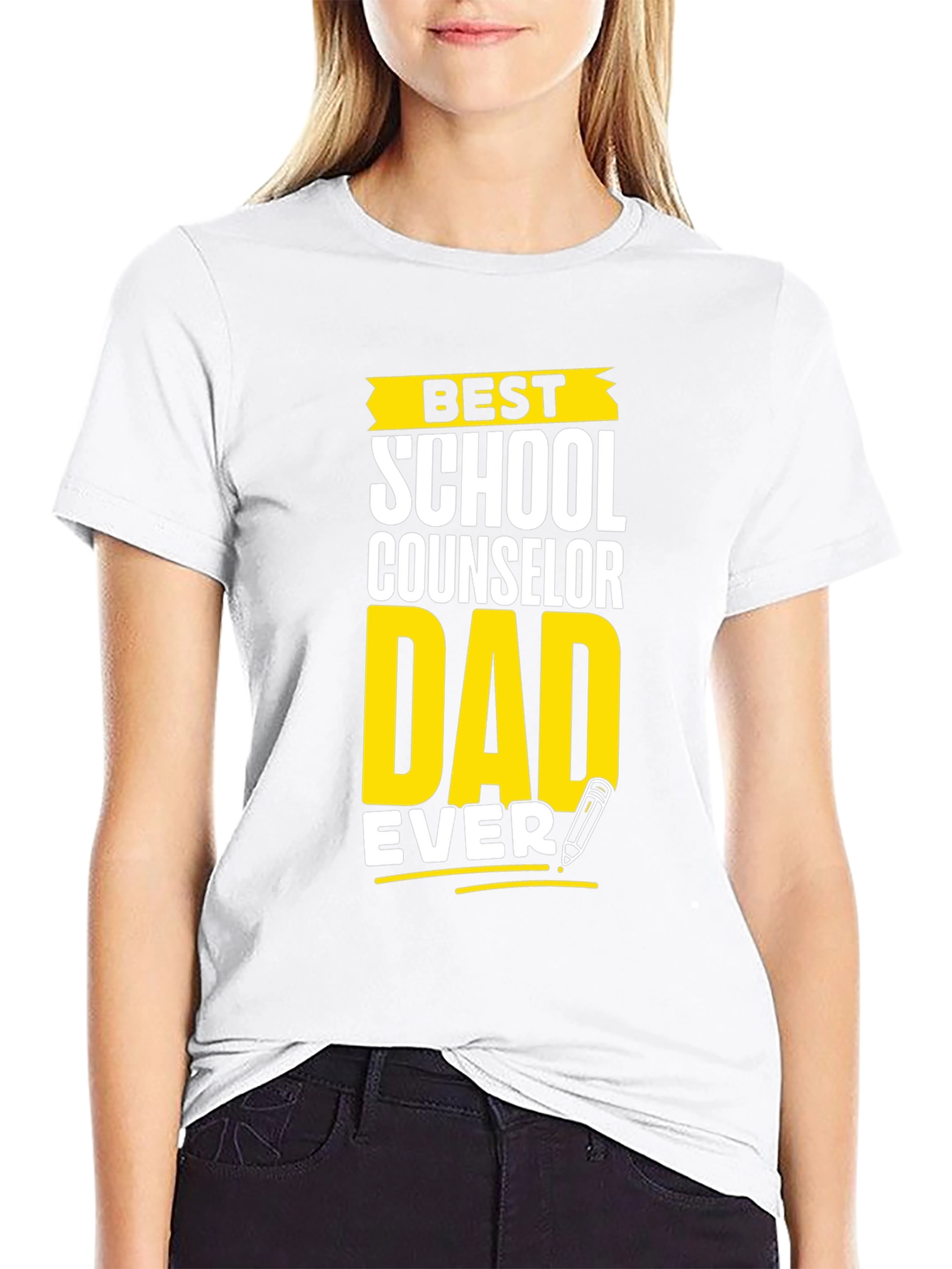 Best School Counselor Dad Ever Graphic T-Shirt