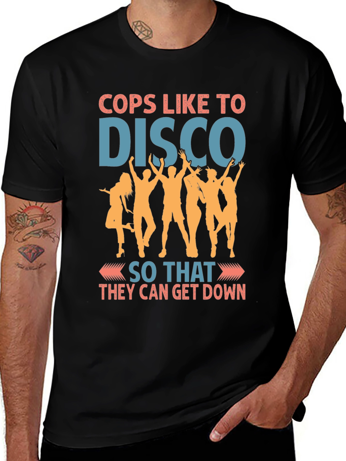 Cops Like to Disco Graphic Tee