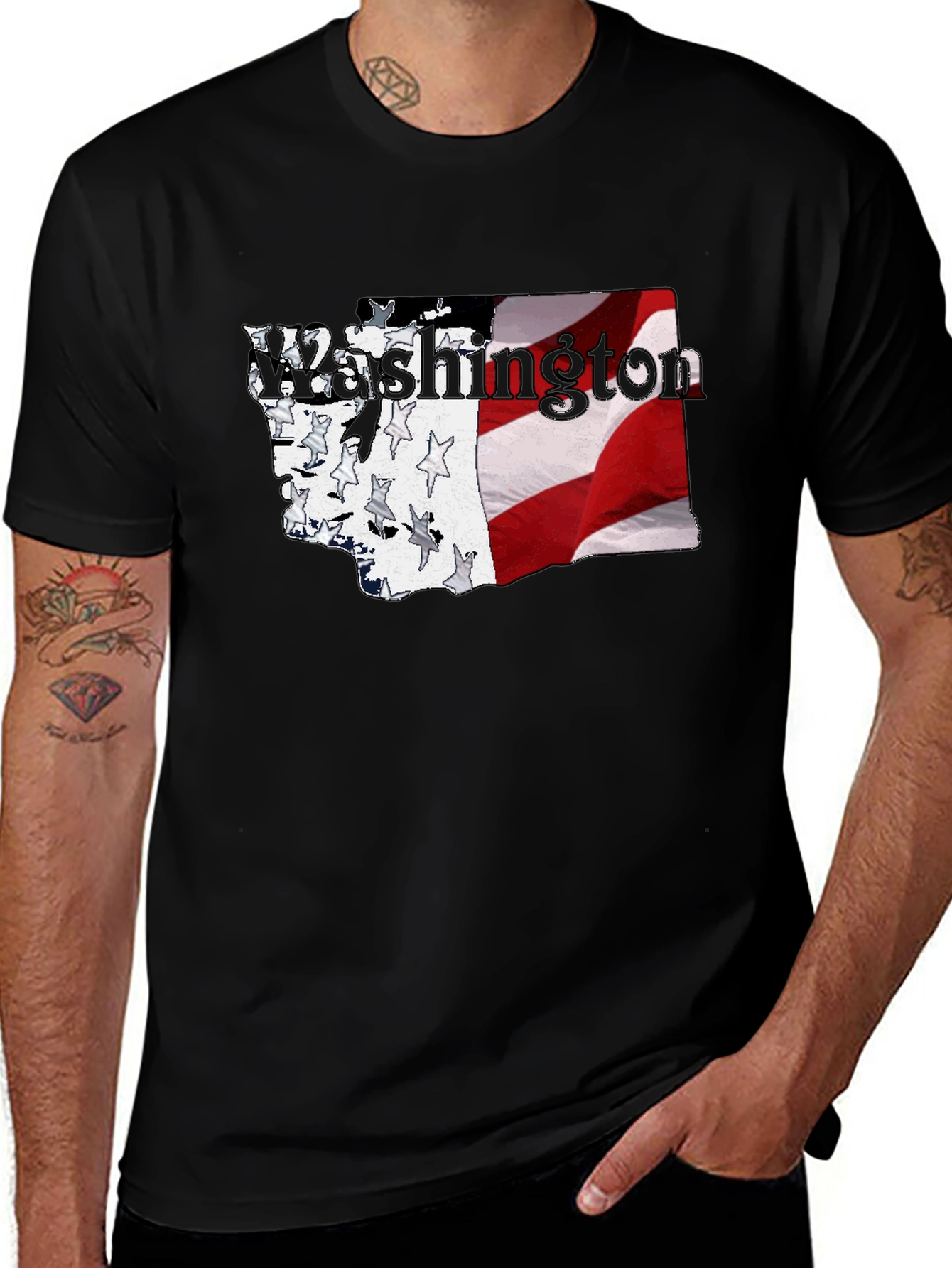 Washington State Flag Graphic T-Shirt