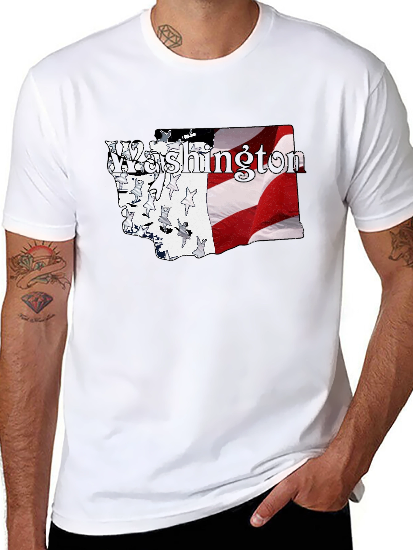 Washington State Flag Graphic T-Shirt