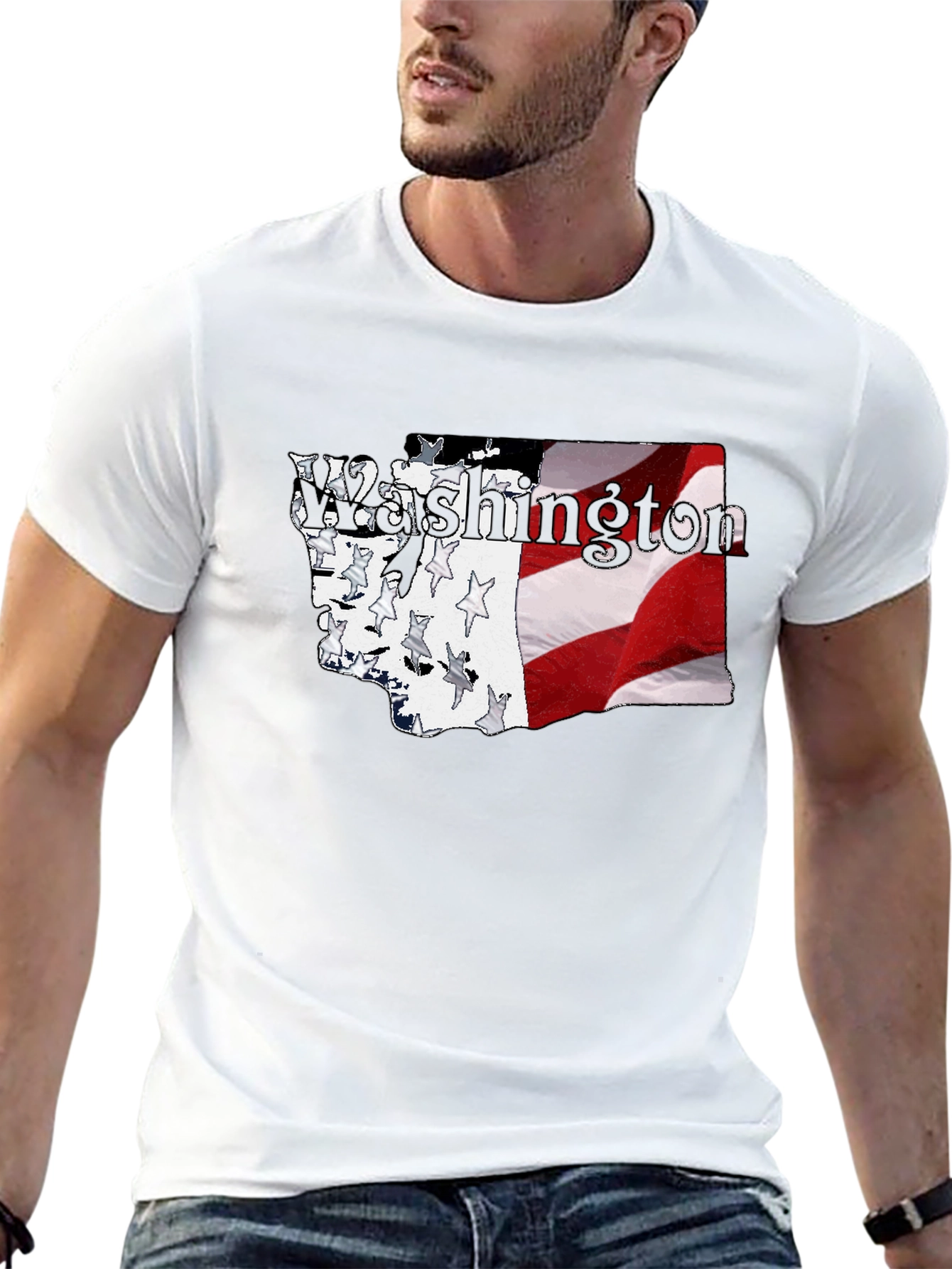 Washington State Flag Graphic T-Shirt