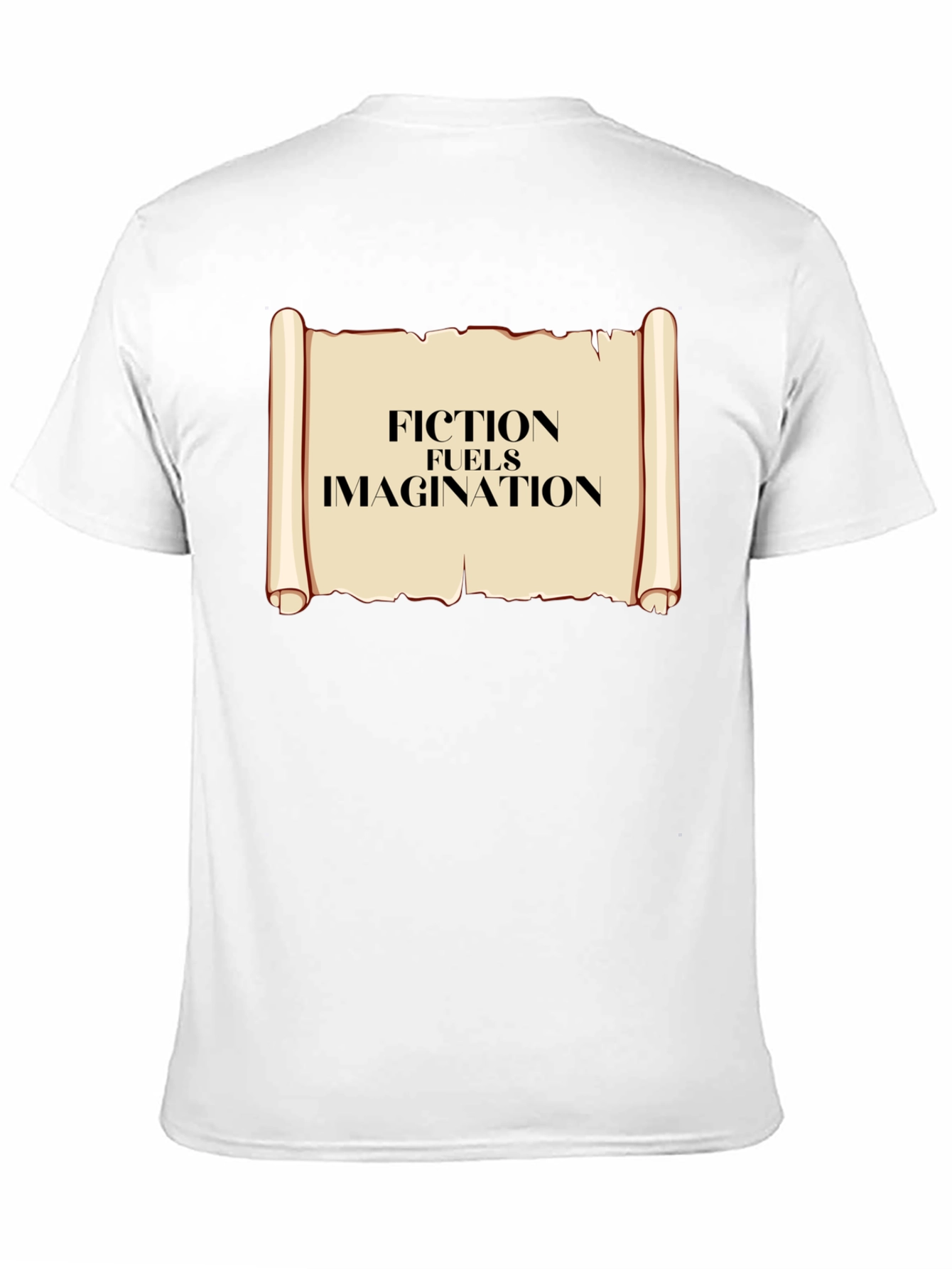 Fiction Fuels Imagination T-Shirt - Black