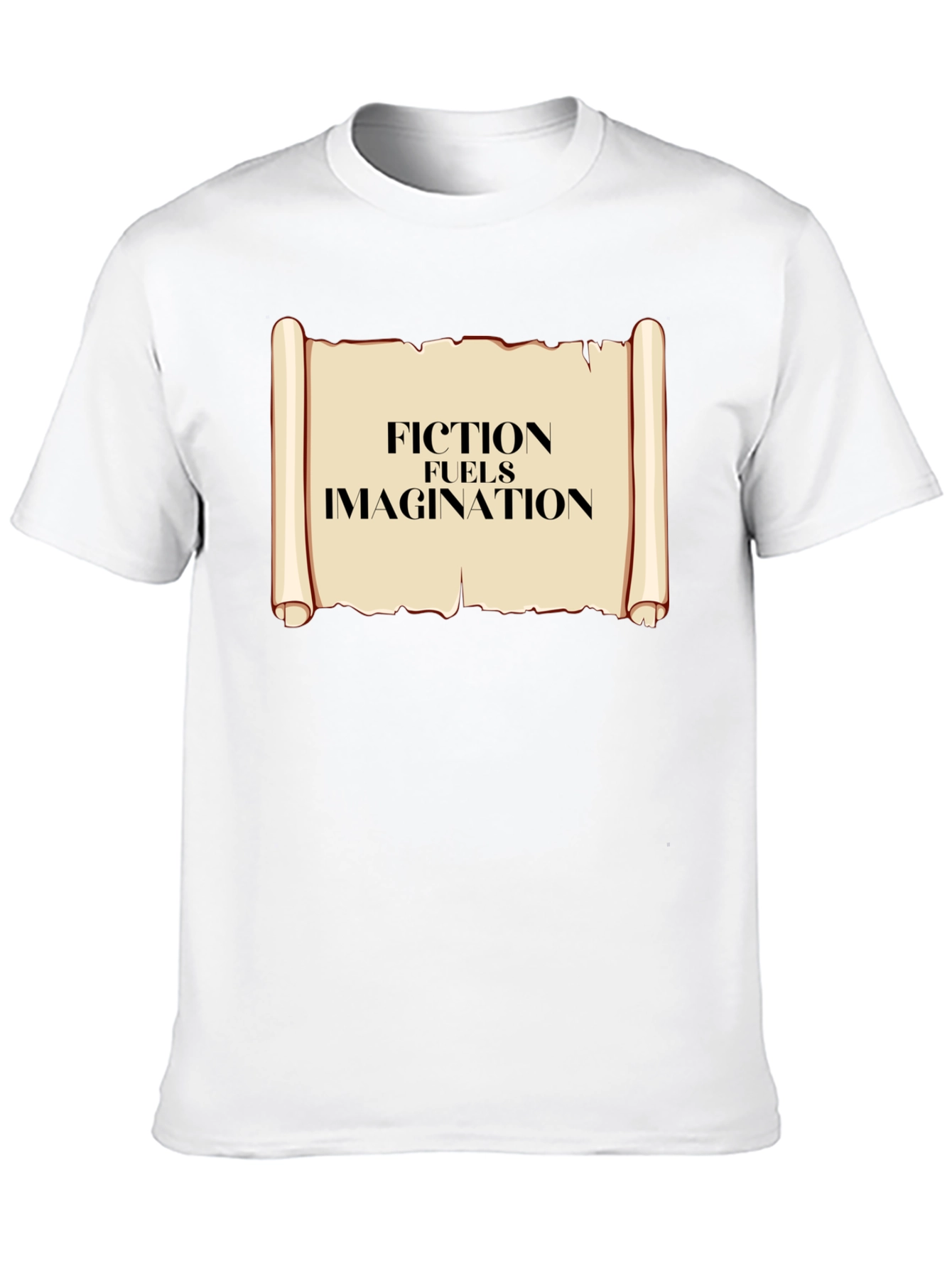 Fiction Fuels Imagination T-Shirt - Black