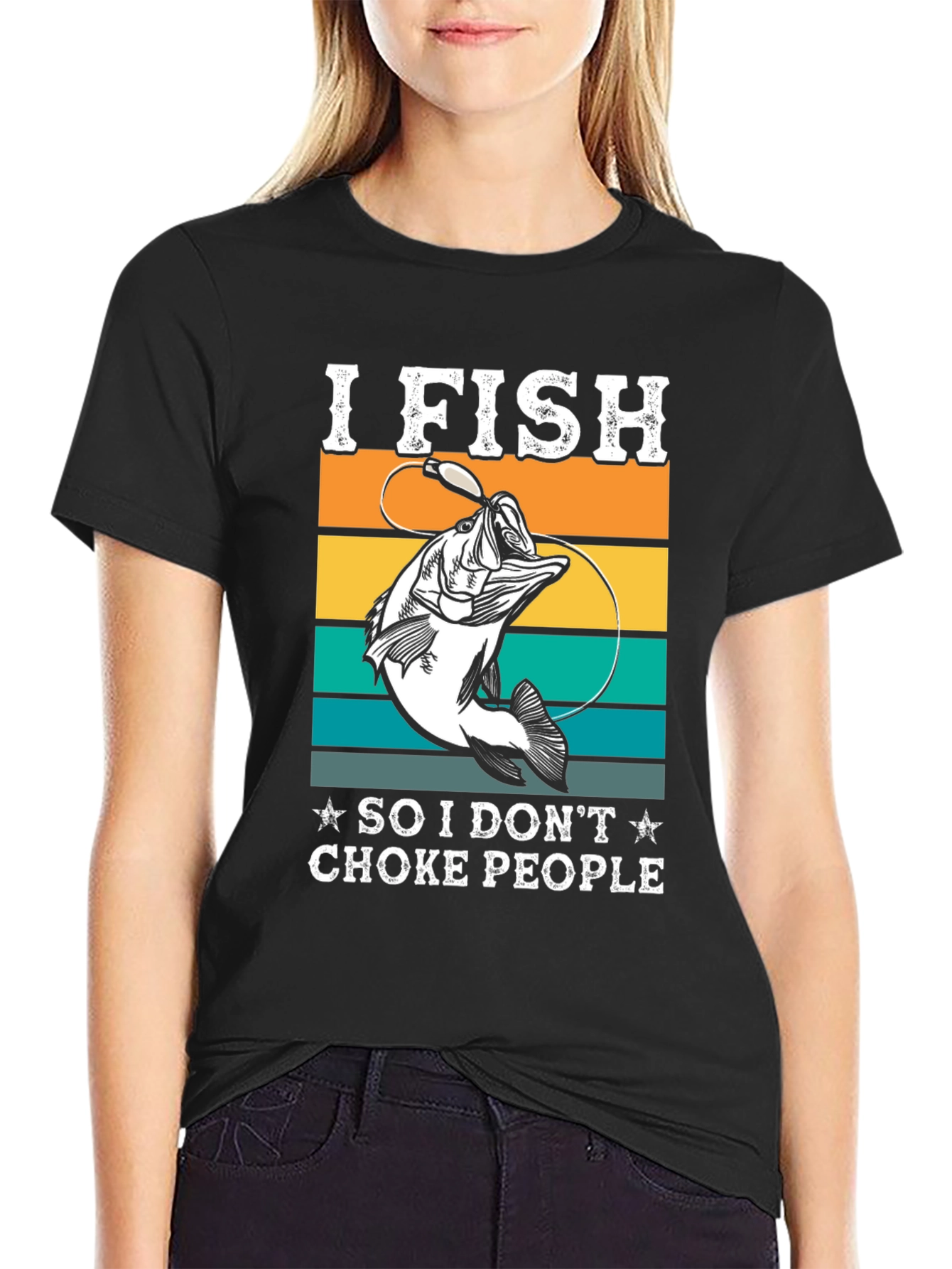I Fish Funny Graphic T-Shirt