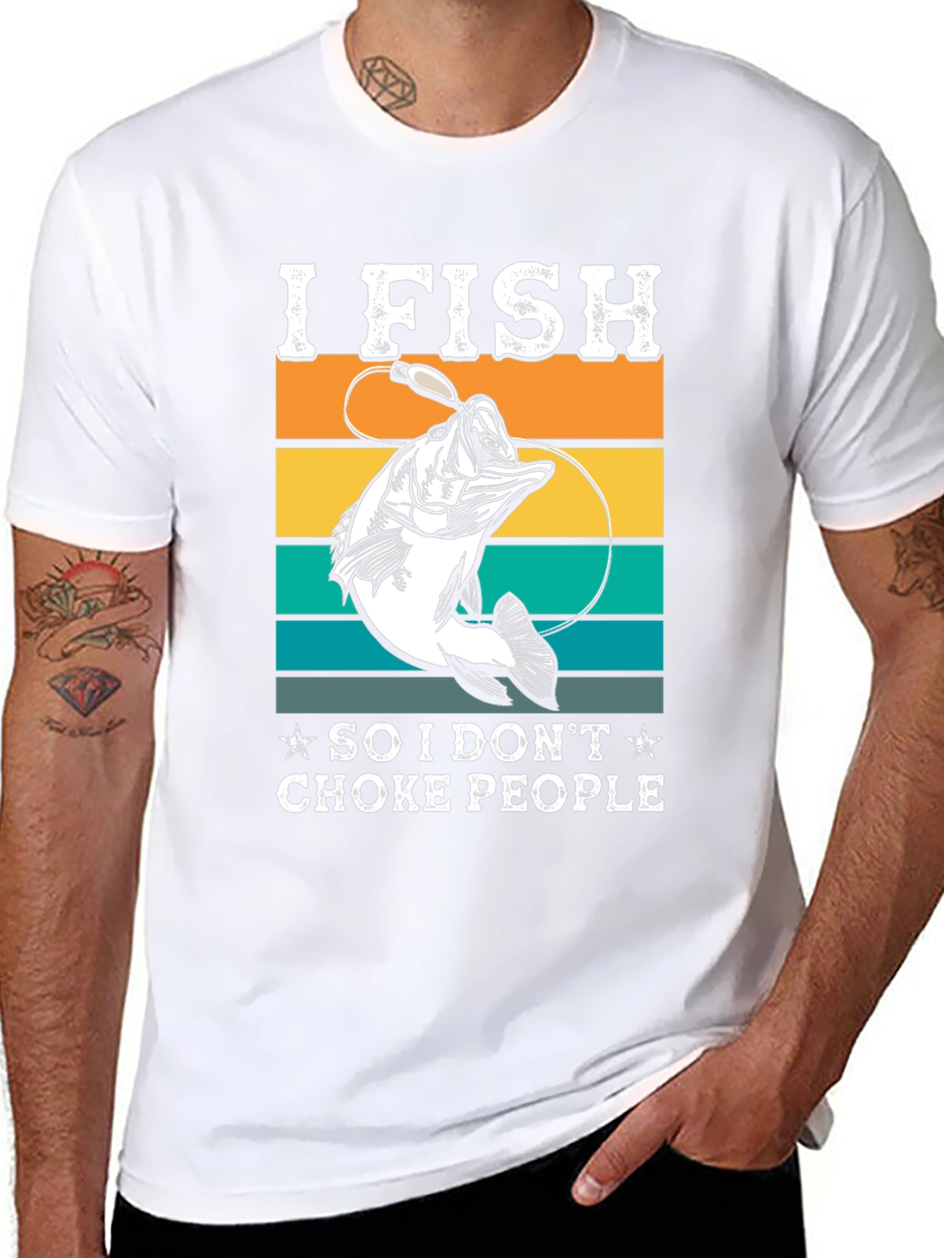 I Fish Funny Graphic T-Shirt