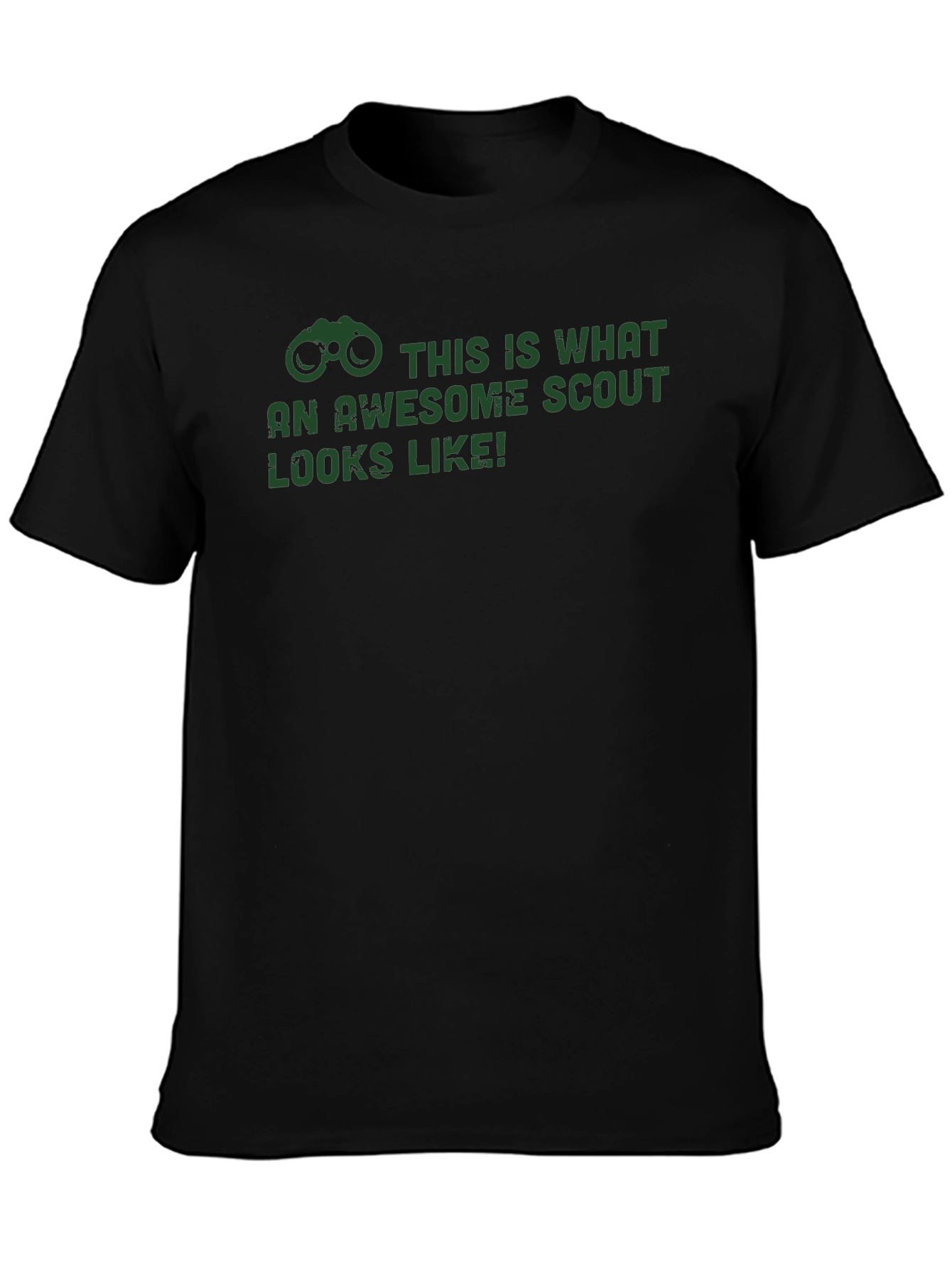 Awesome Scout T-Shirt - Black Crew Neck Tee