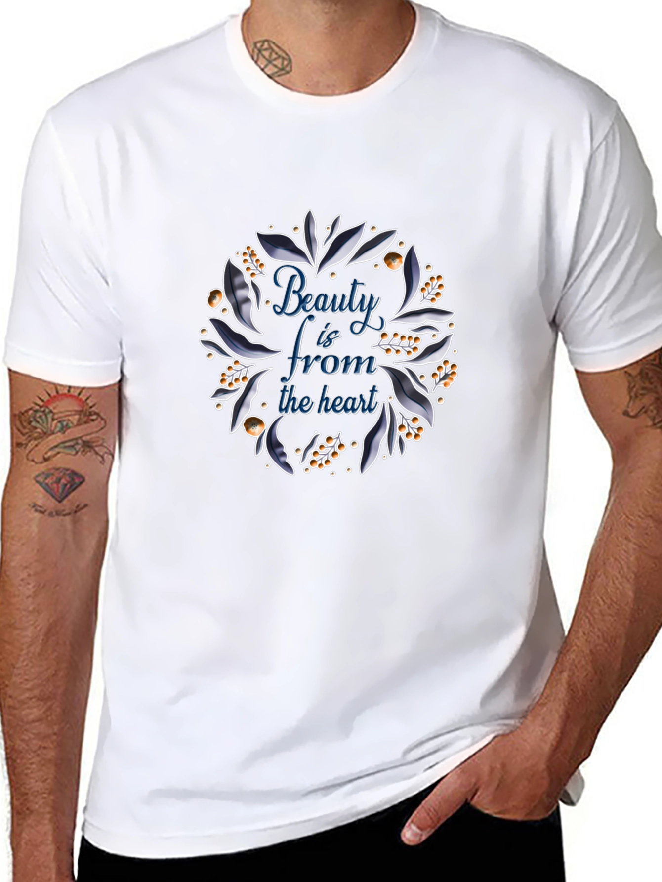 Beauty From the Heart Graphic T-Shirt