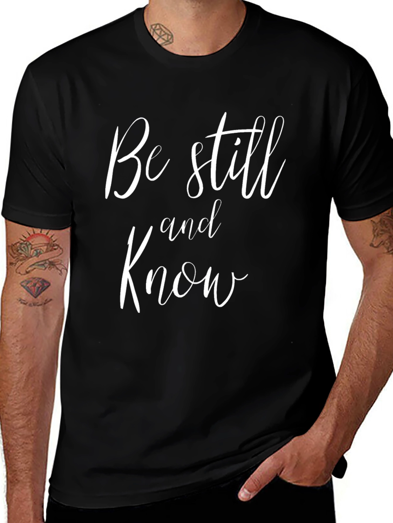 Be Still and Know Black T-Shirt