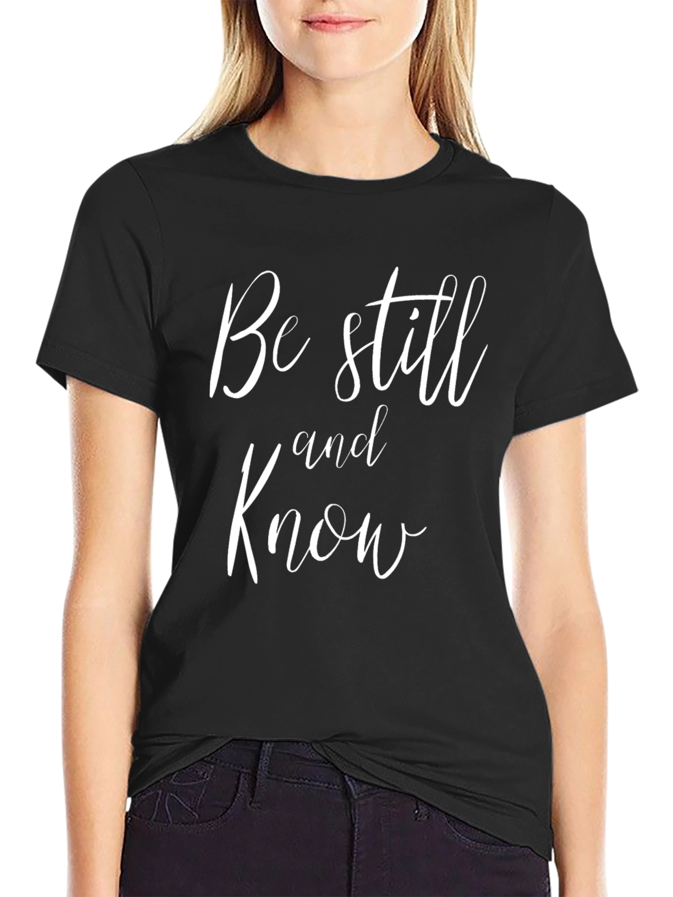 Be Still and Know Black T-Shirt