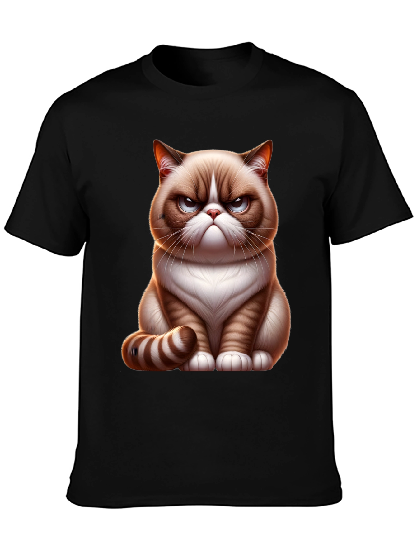 Grumpy Cat T-Shirt - Unisex Black Tee