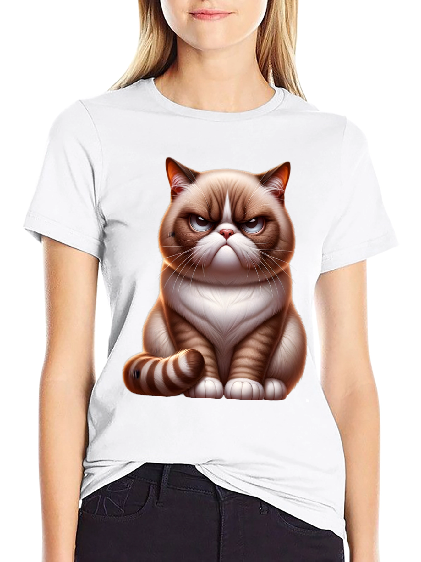 Grumpy Cat T-Shirt - Unisex Black Tee