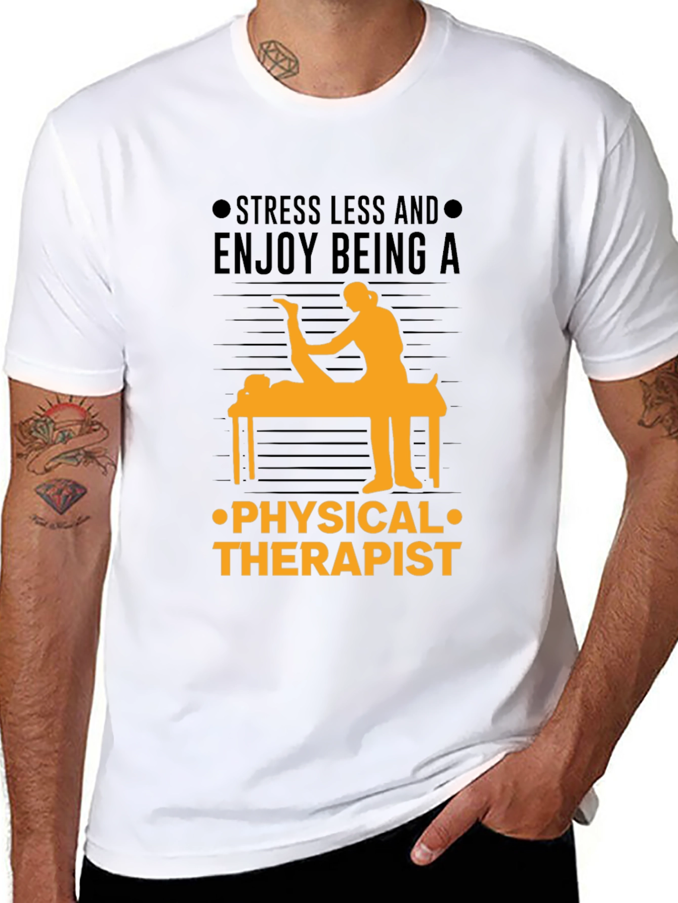 Physical Therapist T-Shirt: Stress Less & Enjoy
