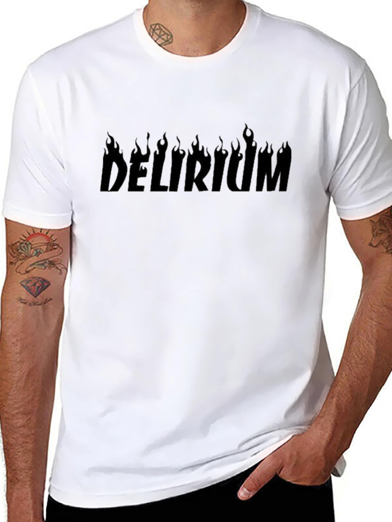 Delirium Fire Graphic Black T-Shirt