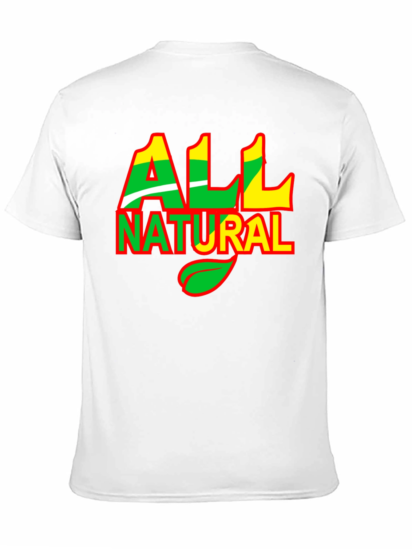 All Natural Graphic Print Black T-Shirt