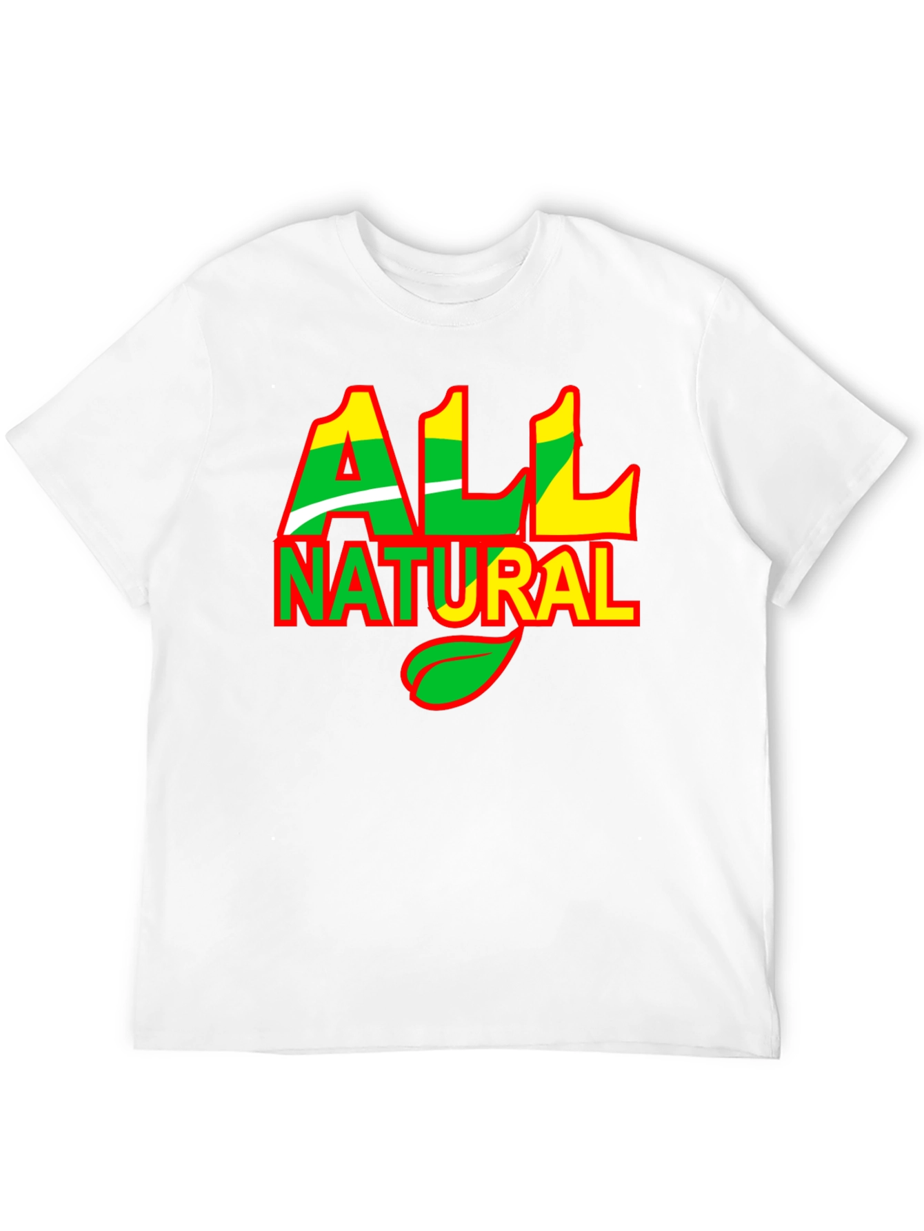 All Natural Graphic Print Black T-Shirt