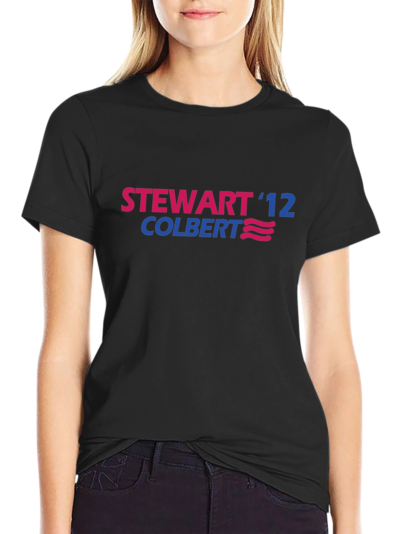 Stewart Colbert 12 Black Graphic Tee