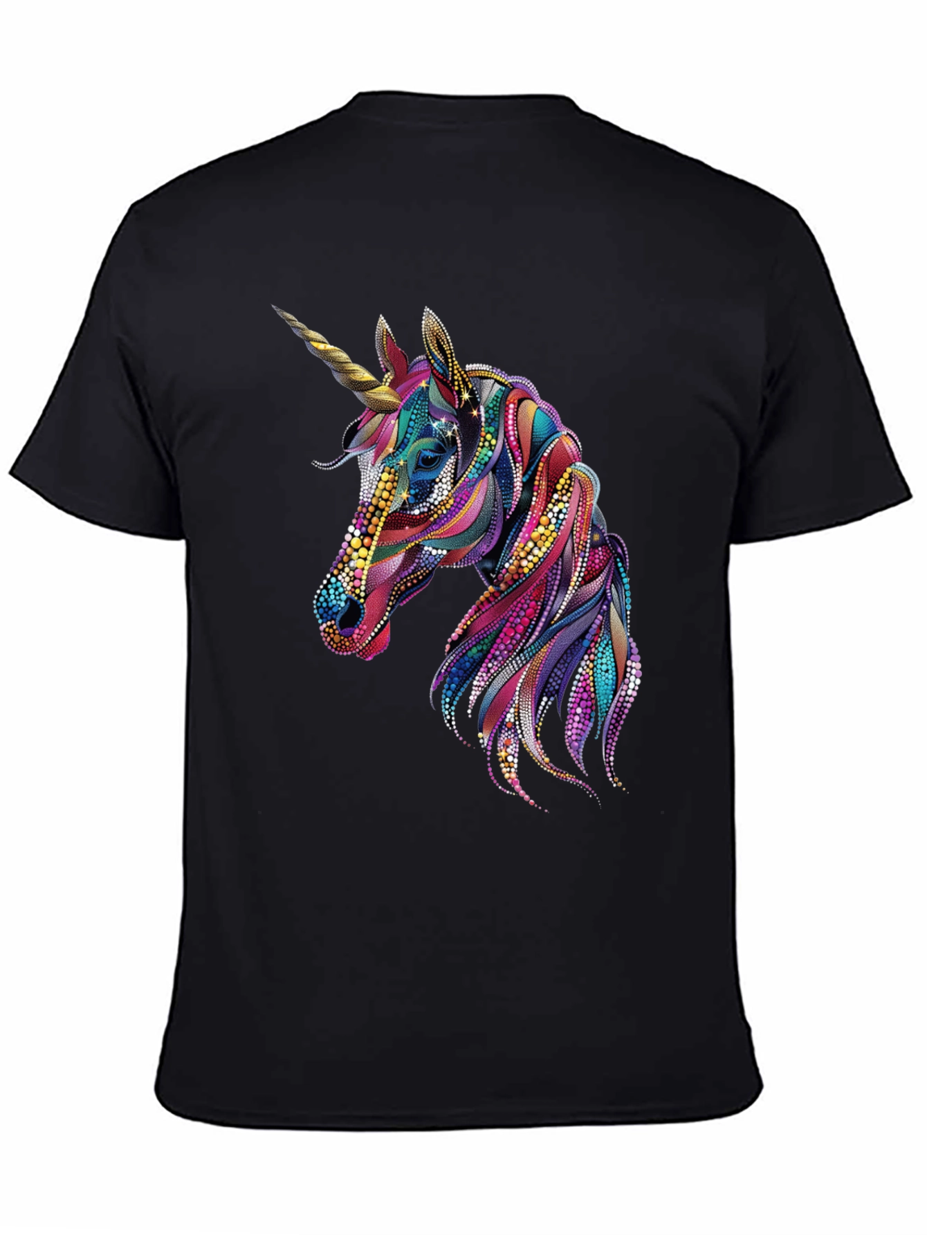 Unicorn Graphic Black T-Shirt