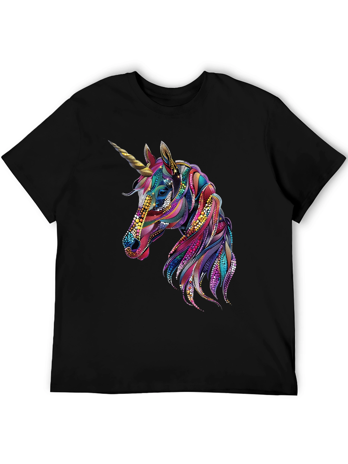 Unicorn Graphic Black T-Shirt