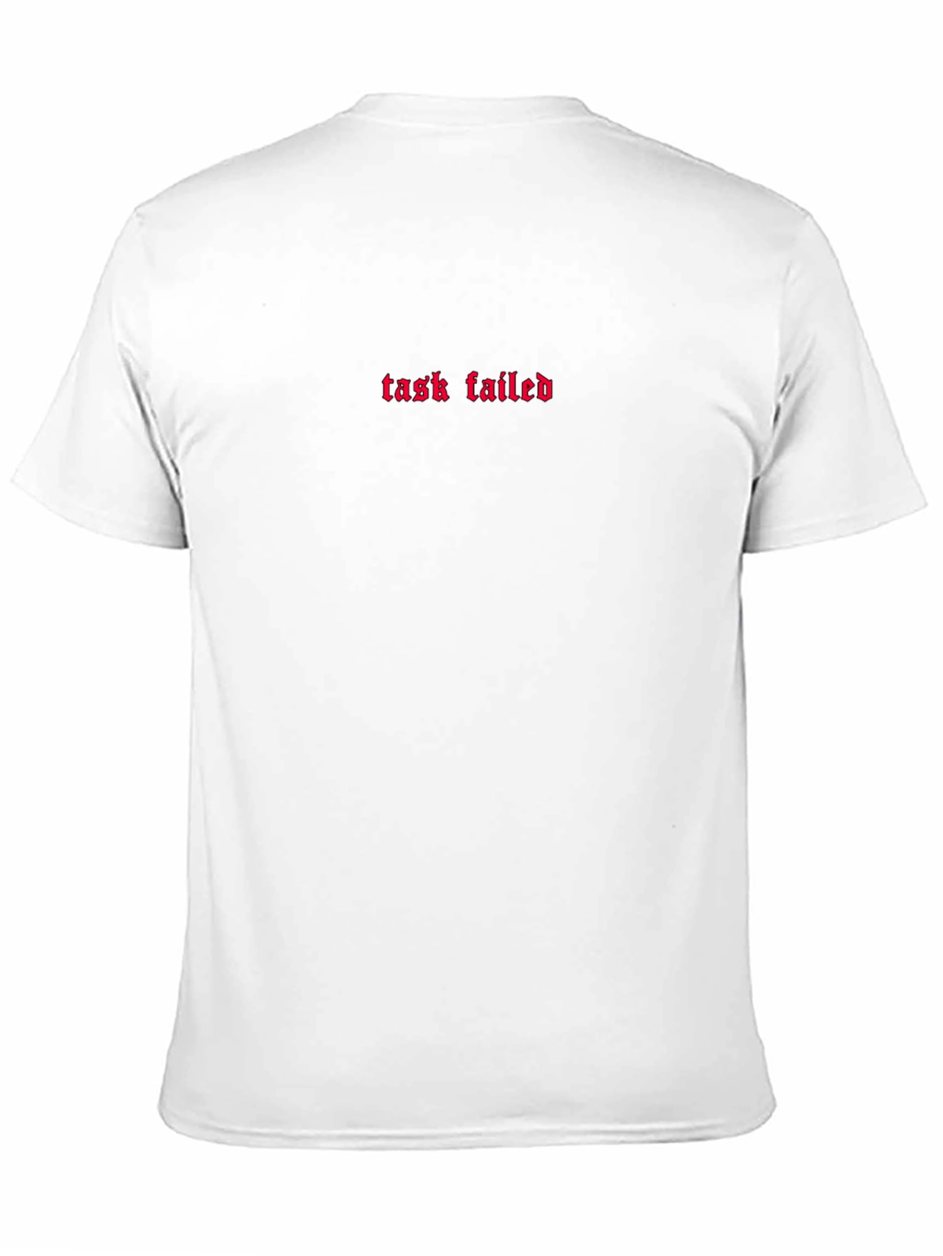 Task Failed Graphic Tee - Black Cotton Casual Wear
