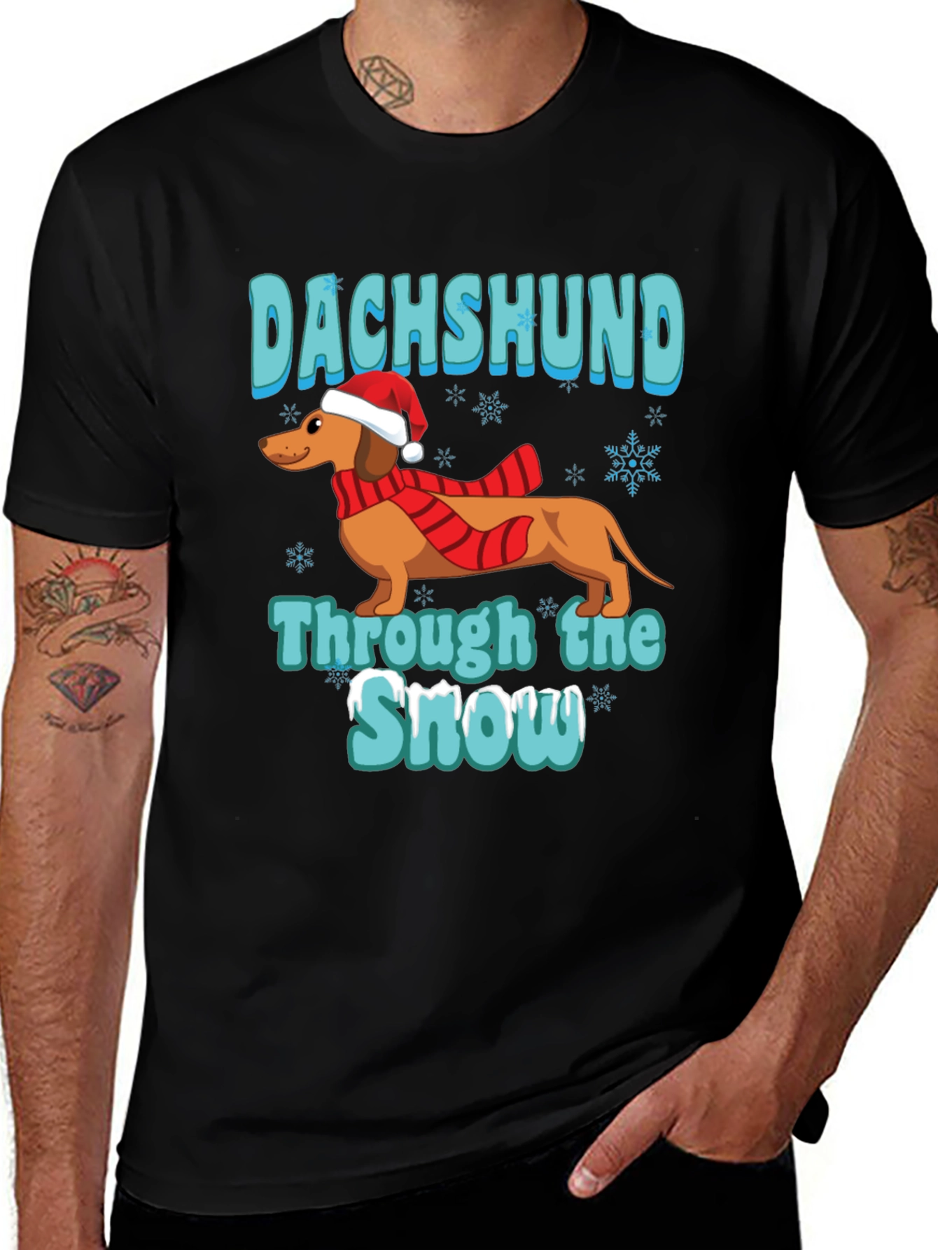 Dachshund Through the Snow T-Shirt