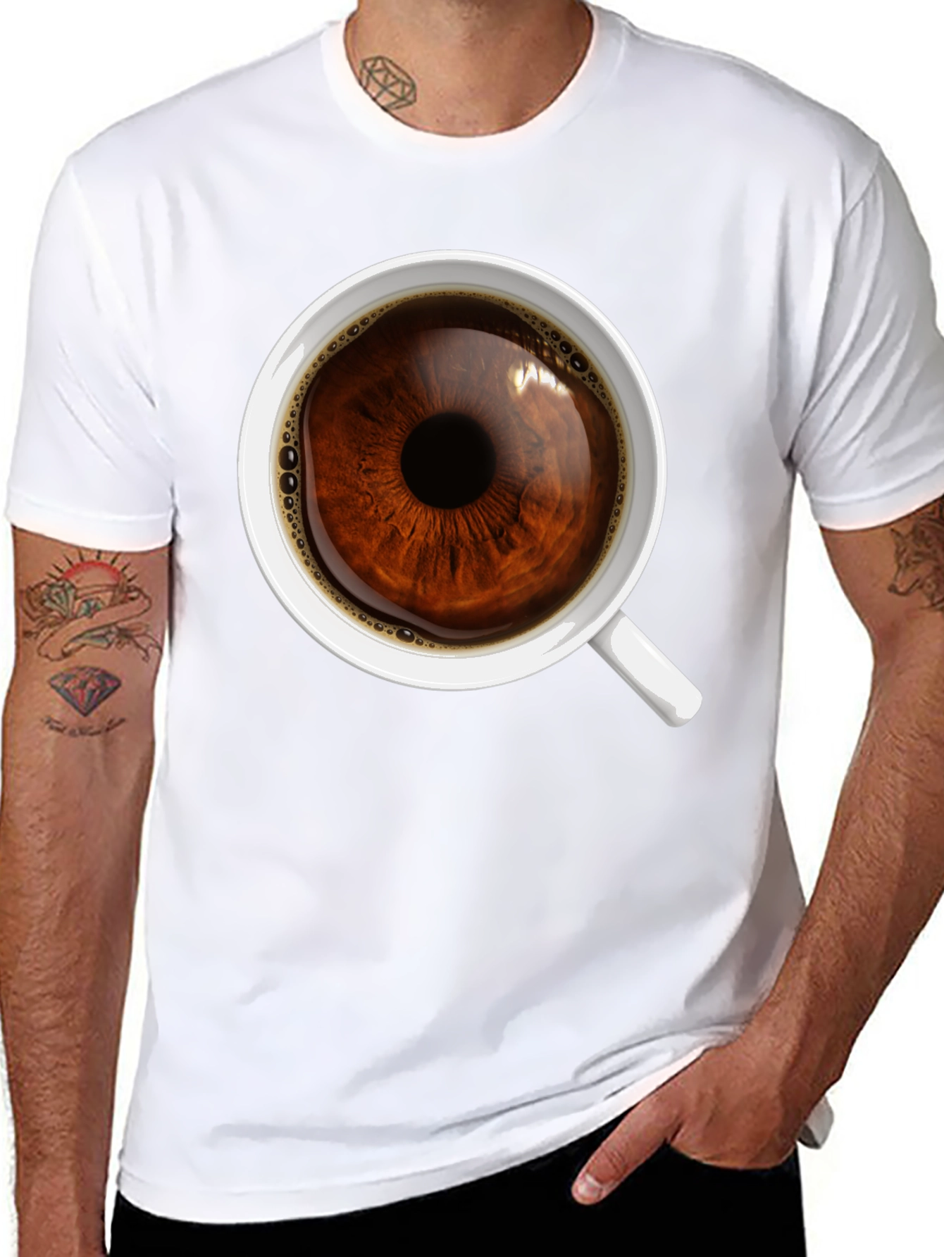 Eye See Coffee T-Shirt - Unique Graphic Tee