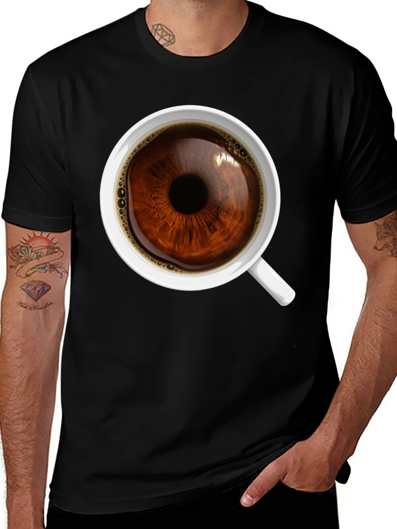 Eye See Coffee T-Shirt - Unique Graphic Tee