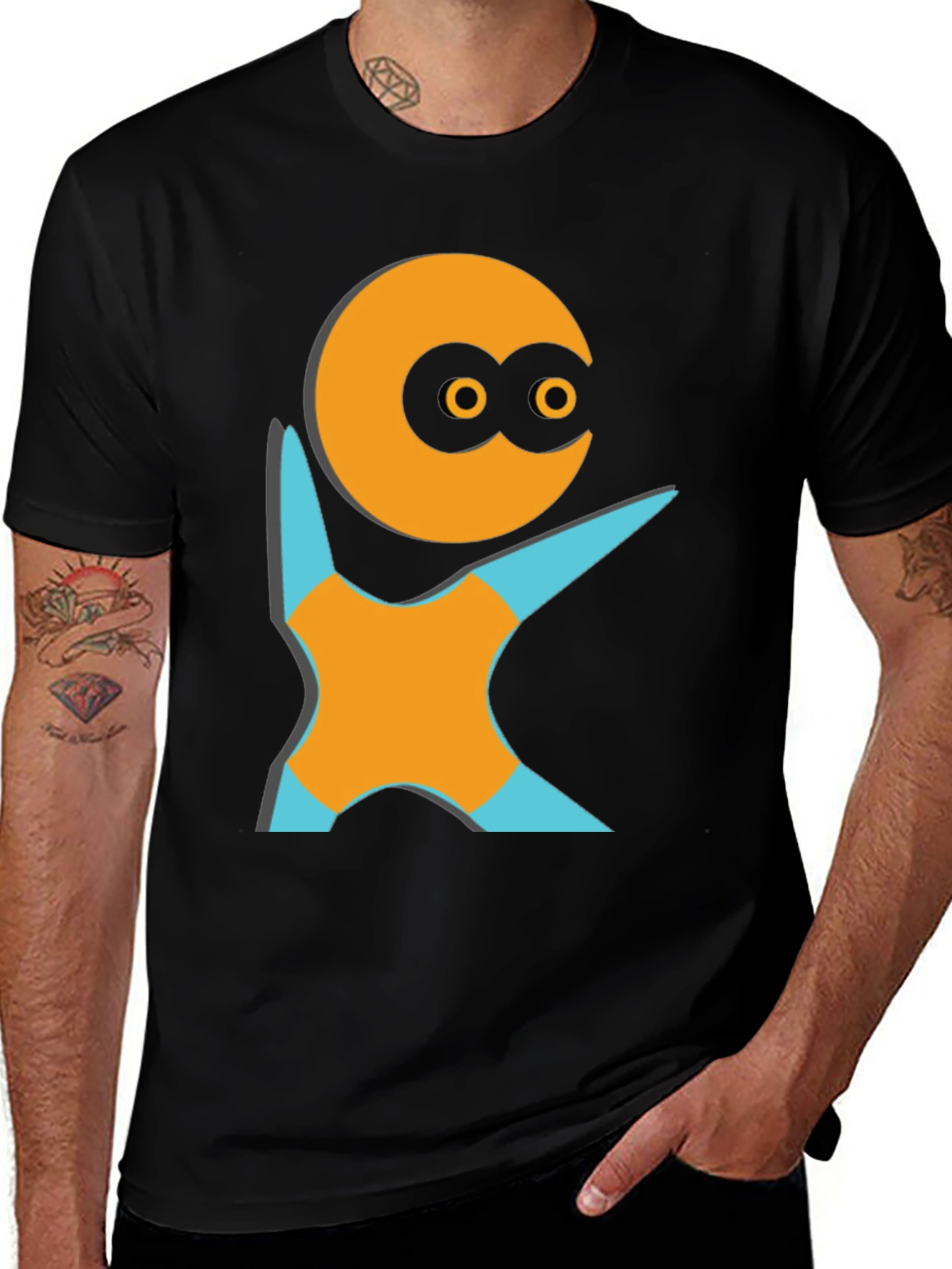 Unique Graphic Tee - Funky Character Design