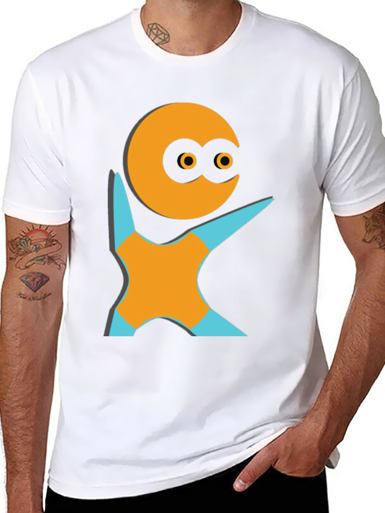 Unique Graphic Tee - Funky Character Design