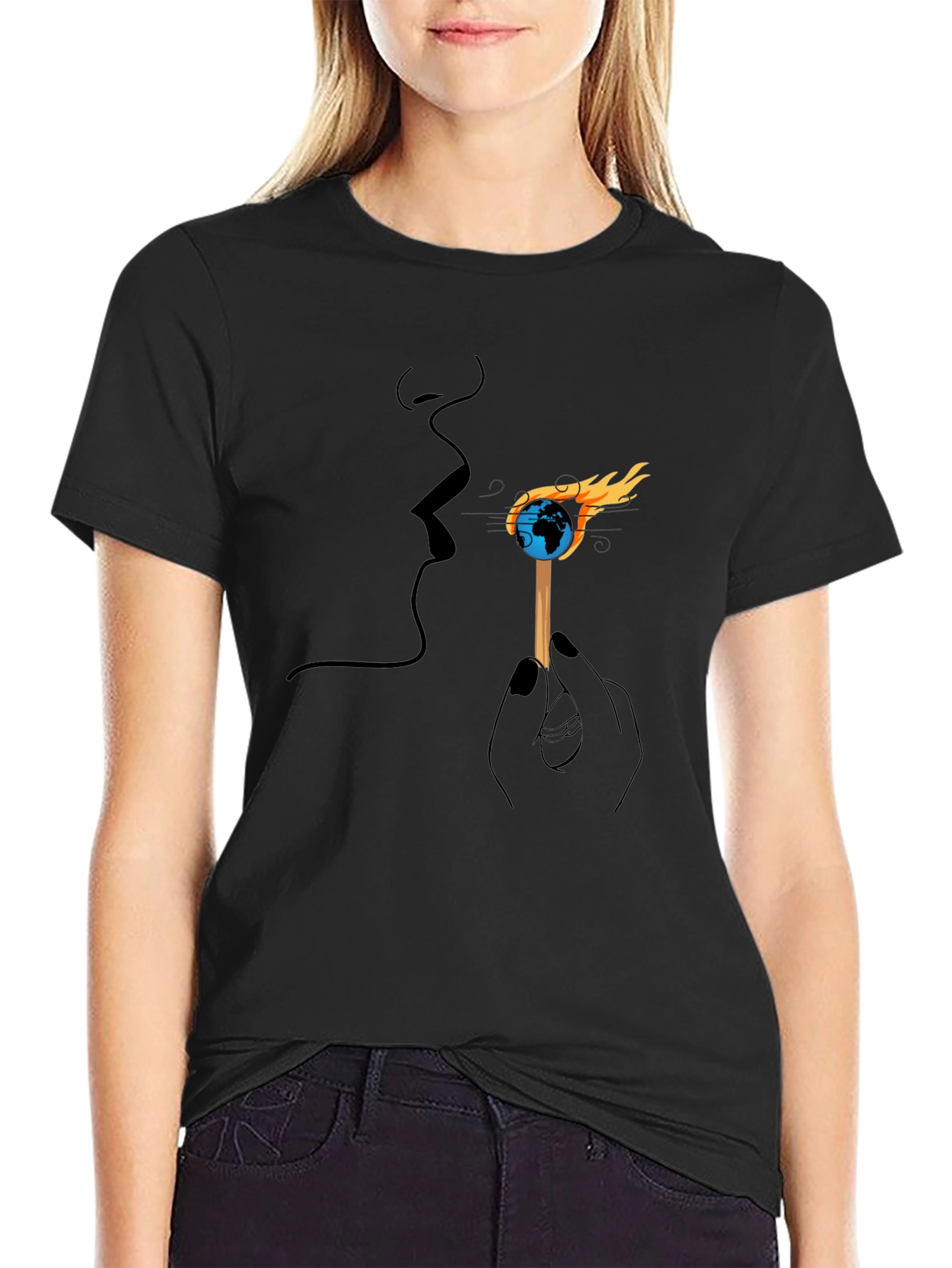 Earth on Fire Graphic Tee