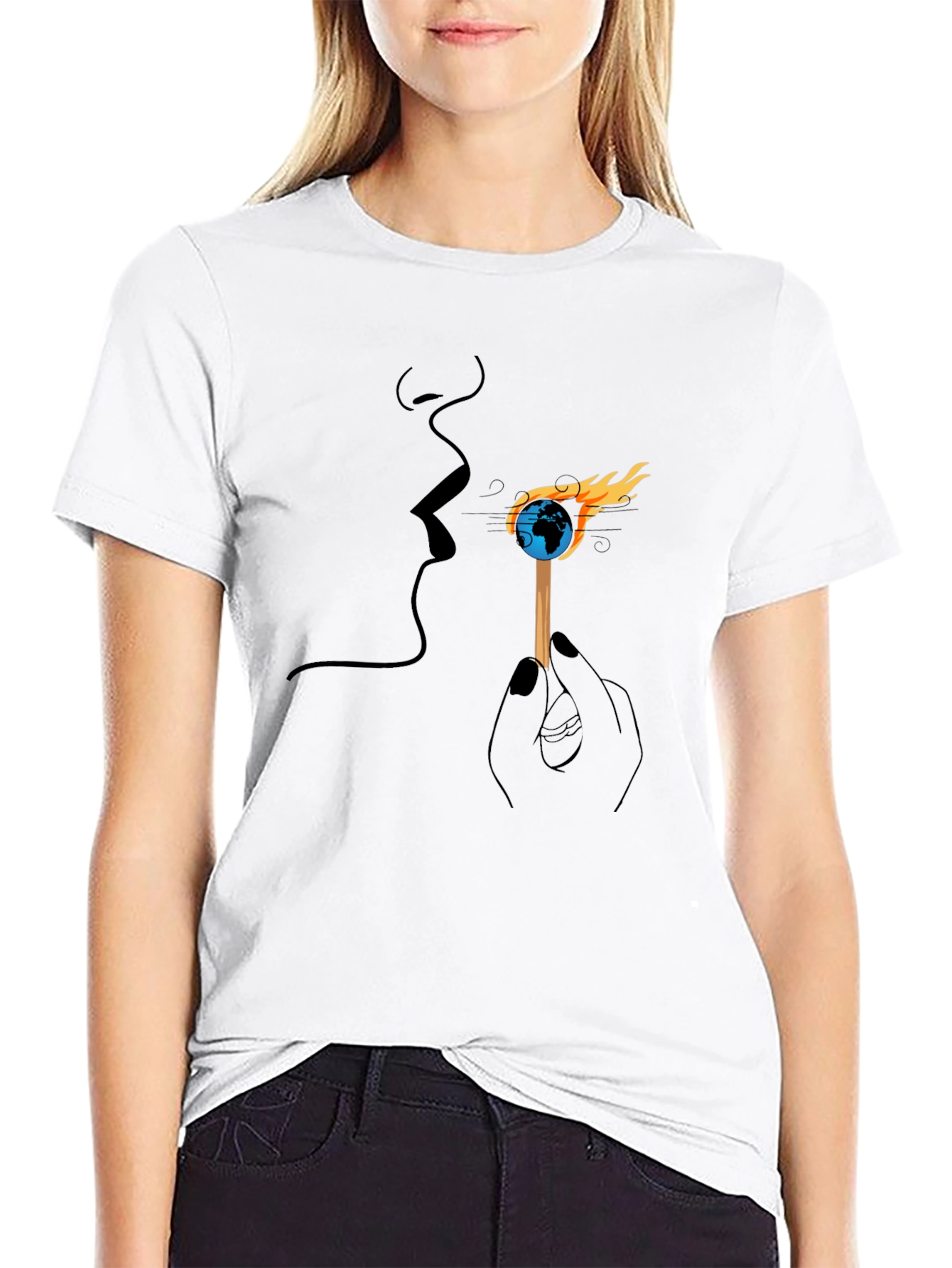 Earth on Fire Graphic Tee