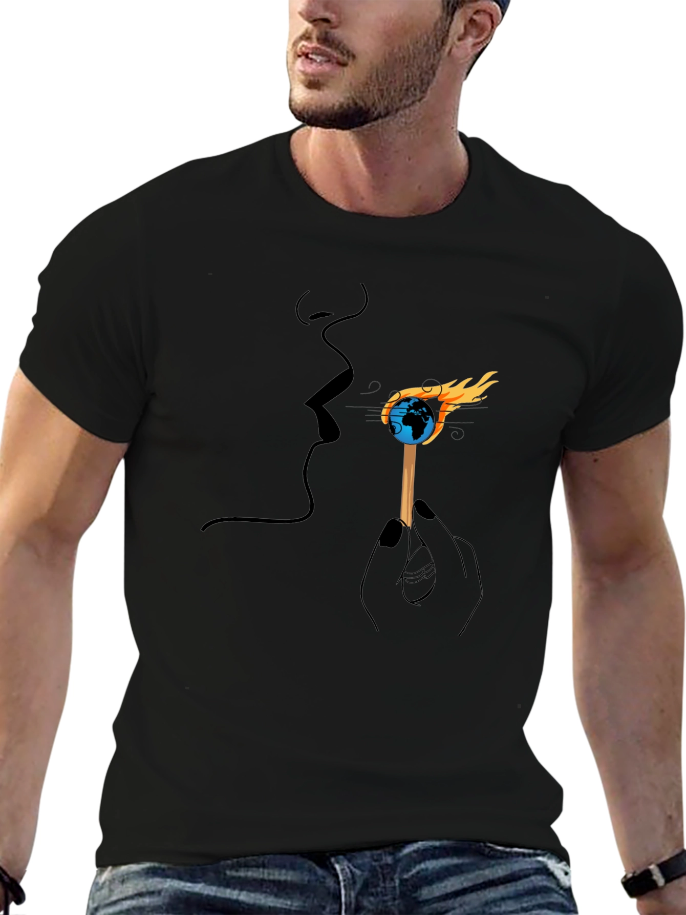 Earth on Fire Graphic Tee
