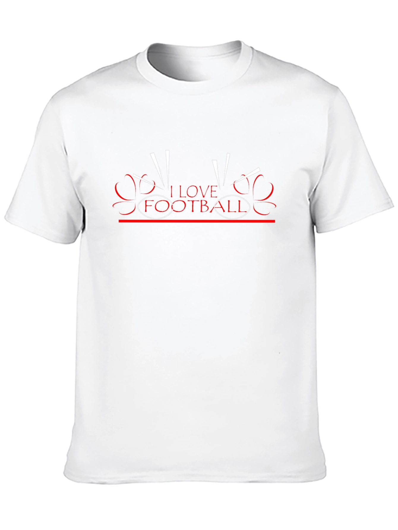 I Love Football Black Tee - Stylish Fan Apparel
