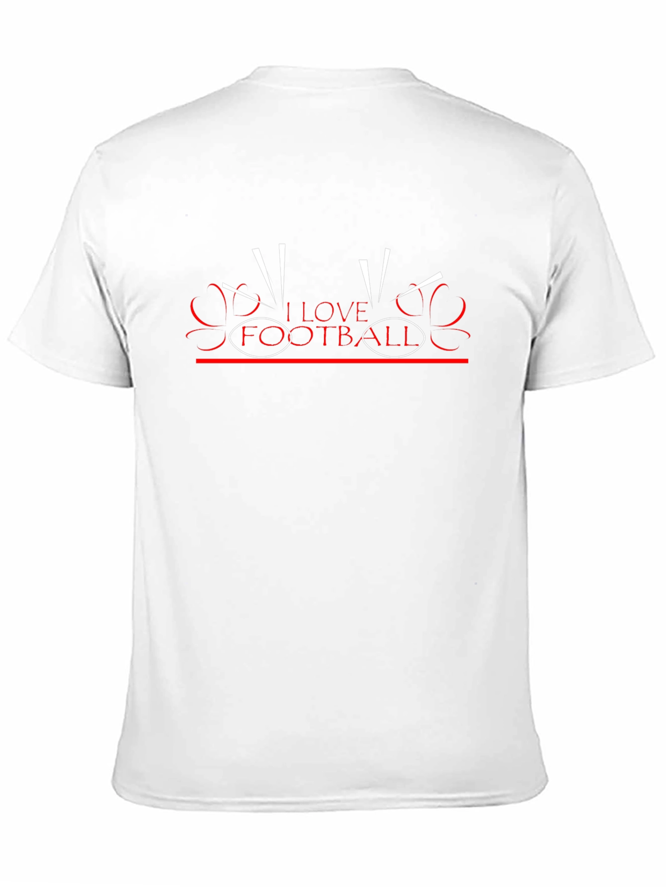 I Love Football Black Tee - Stylish Fan Apparel