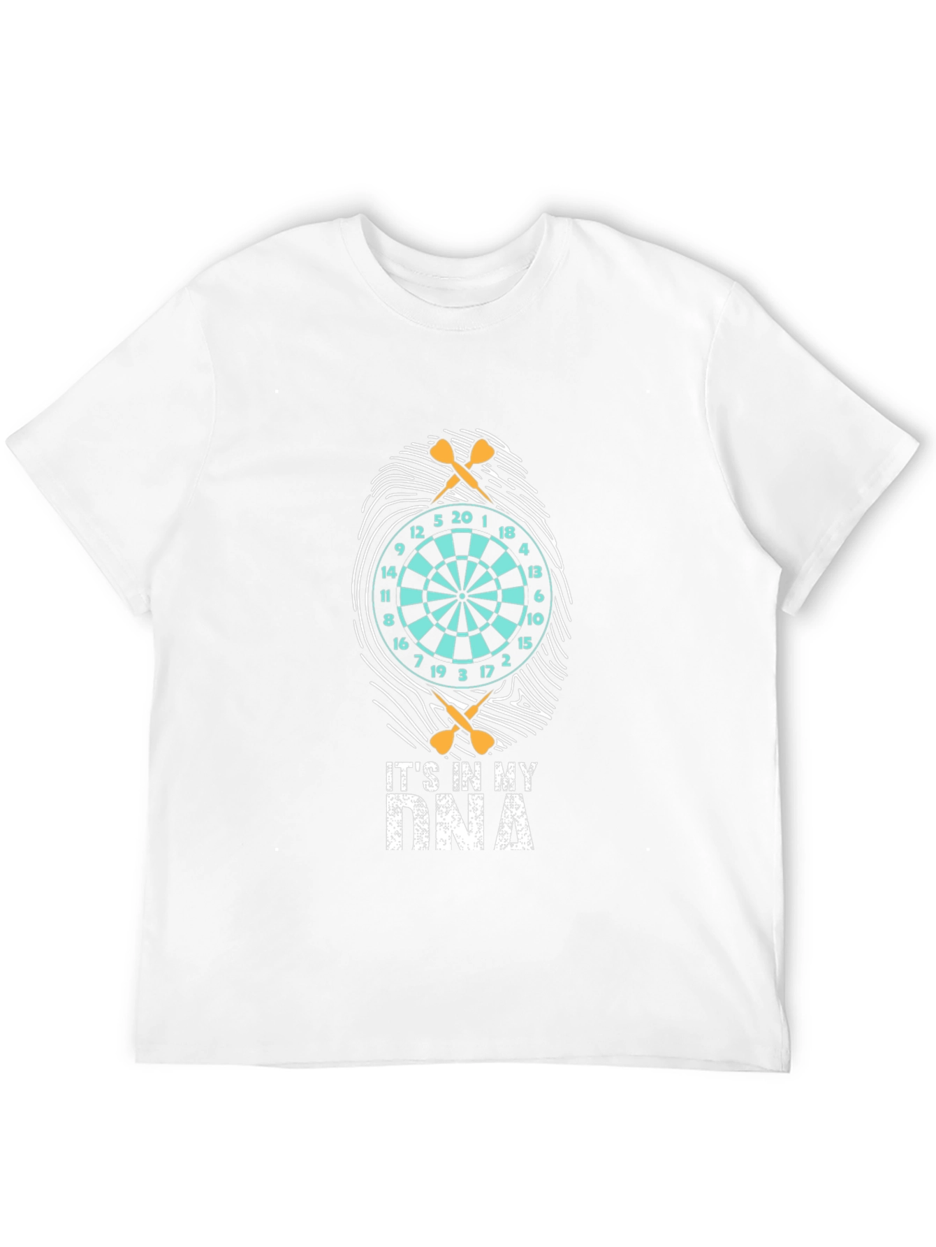 Darts DNA Graphic T-Shirt - Unique Dartboard Design