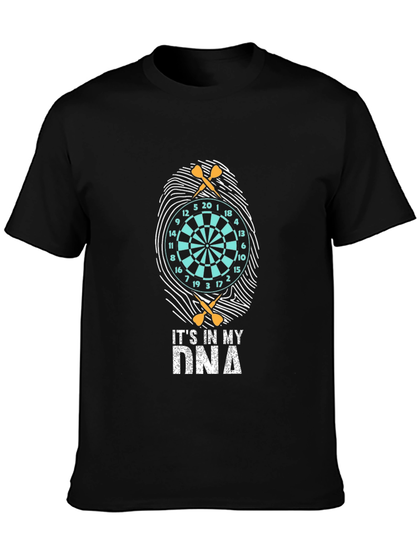 Darts DNA Graphic T-Shirt - Unique Dartboard Design