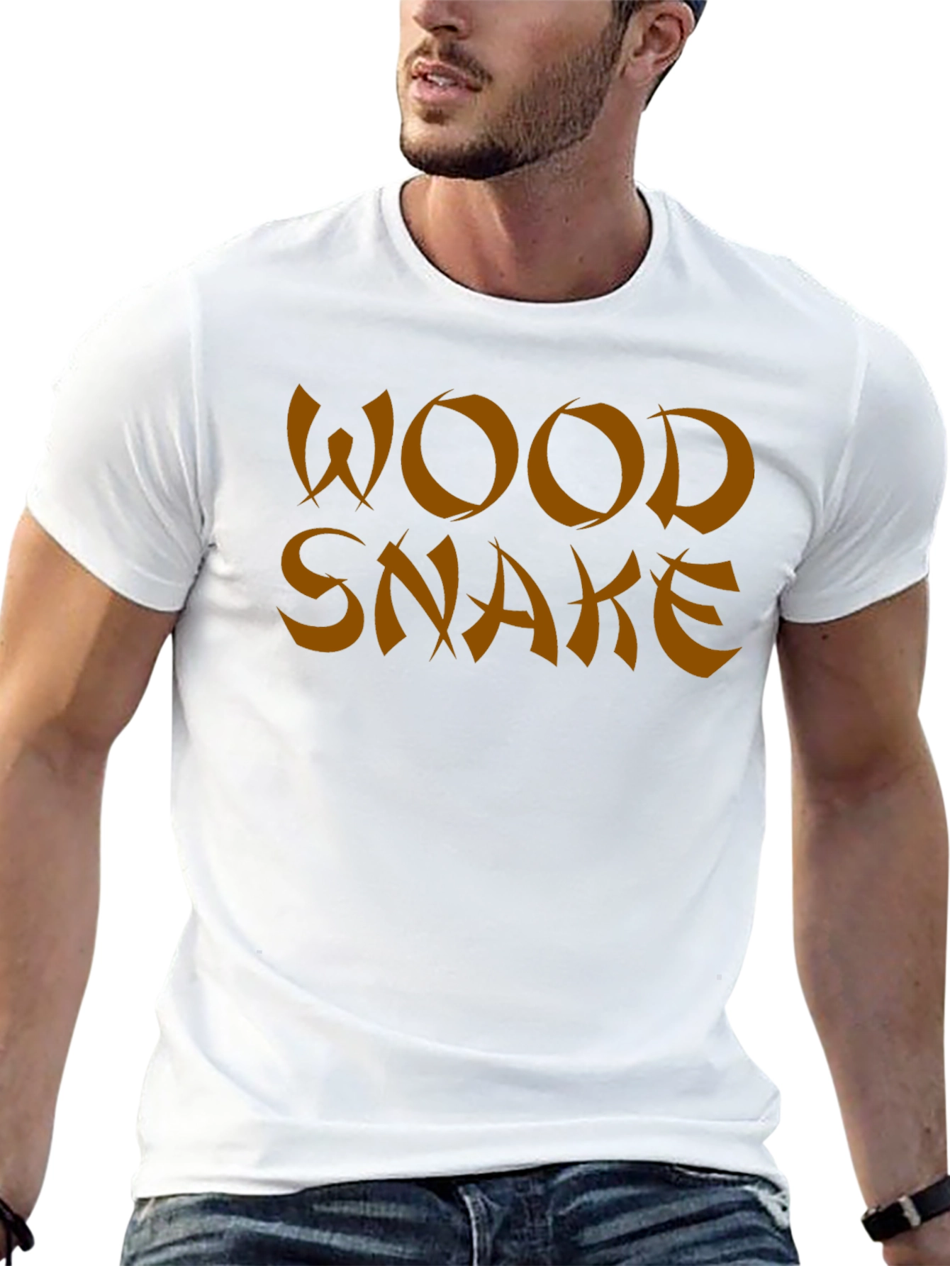 Wood Snake Graphic Tee - Soft Cotton Blend