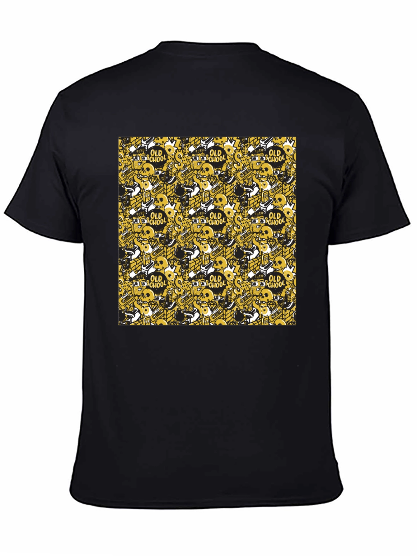 Old School Pattern Tee - Black