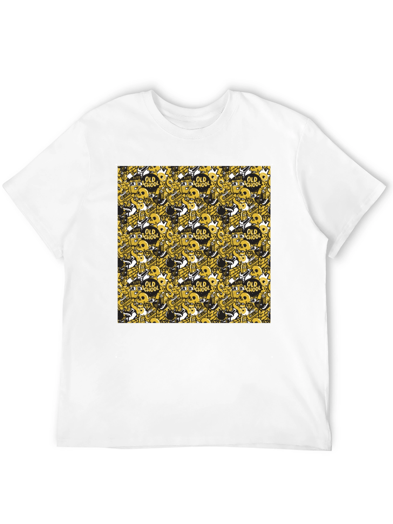 Old School Pattern Tee - Black