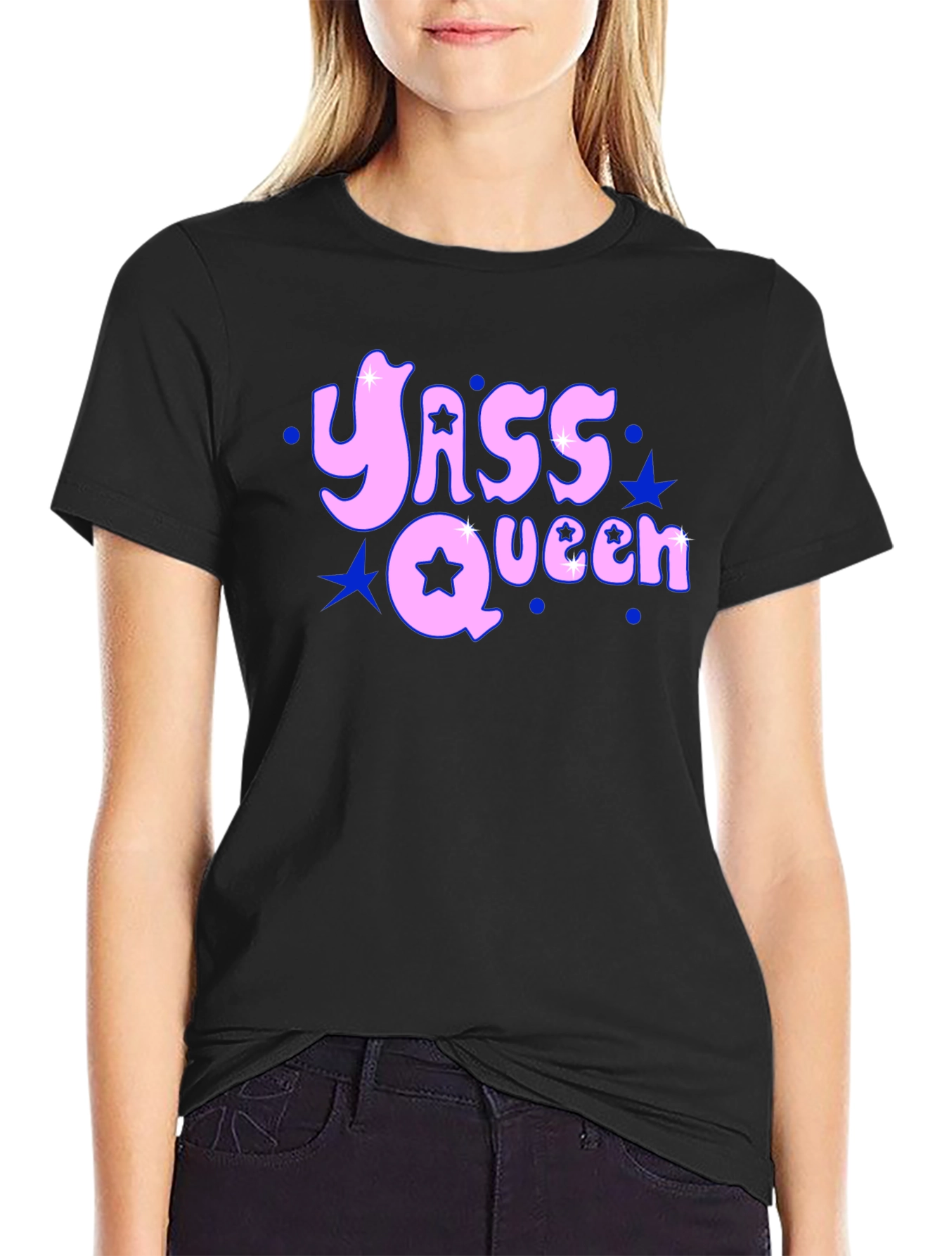 Yass Queen Black T-Shirt