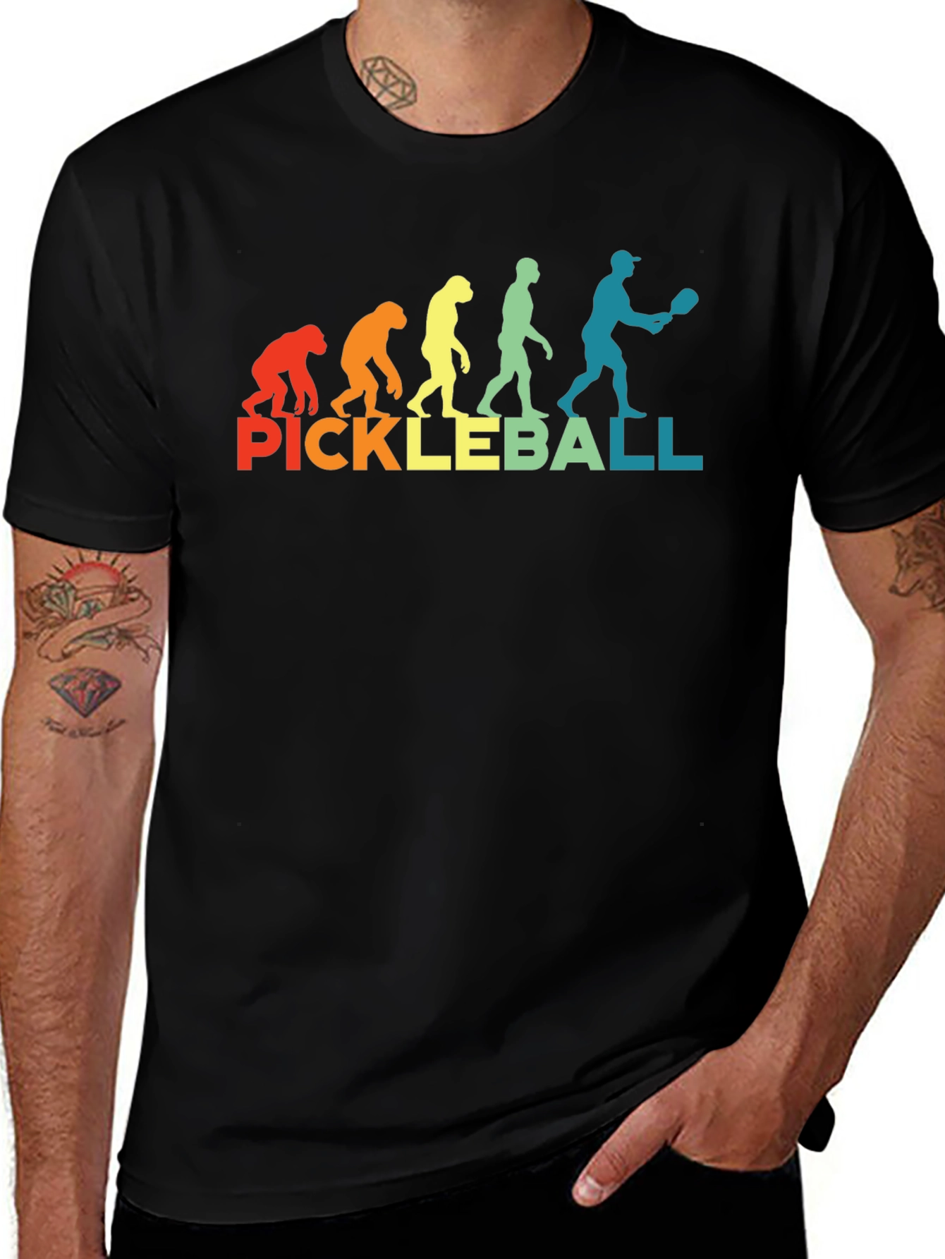 Pickleball Evolution T-Shirt - Funny Sports Tee