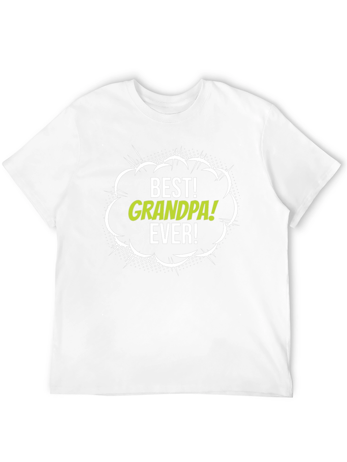 Best Grandpa Ever Black Graphic T-Shirt