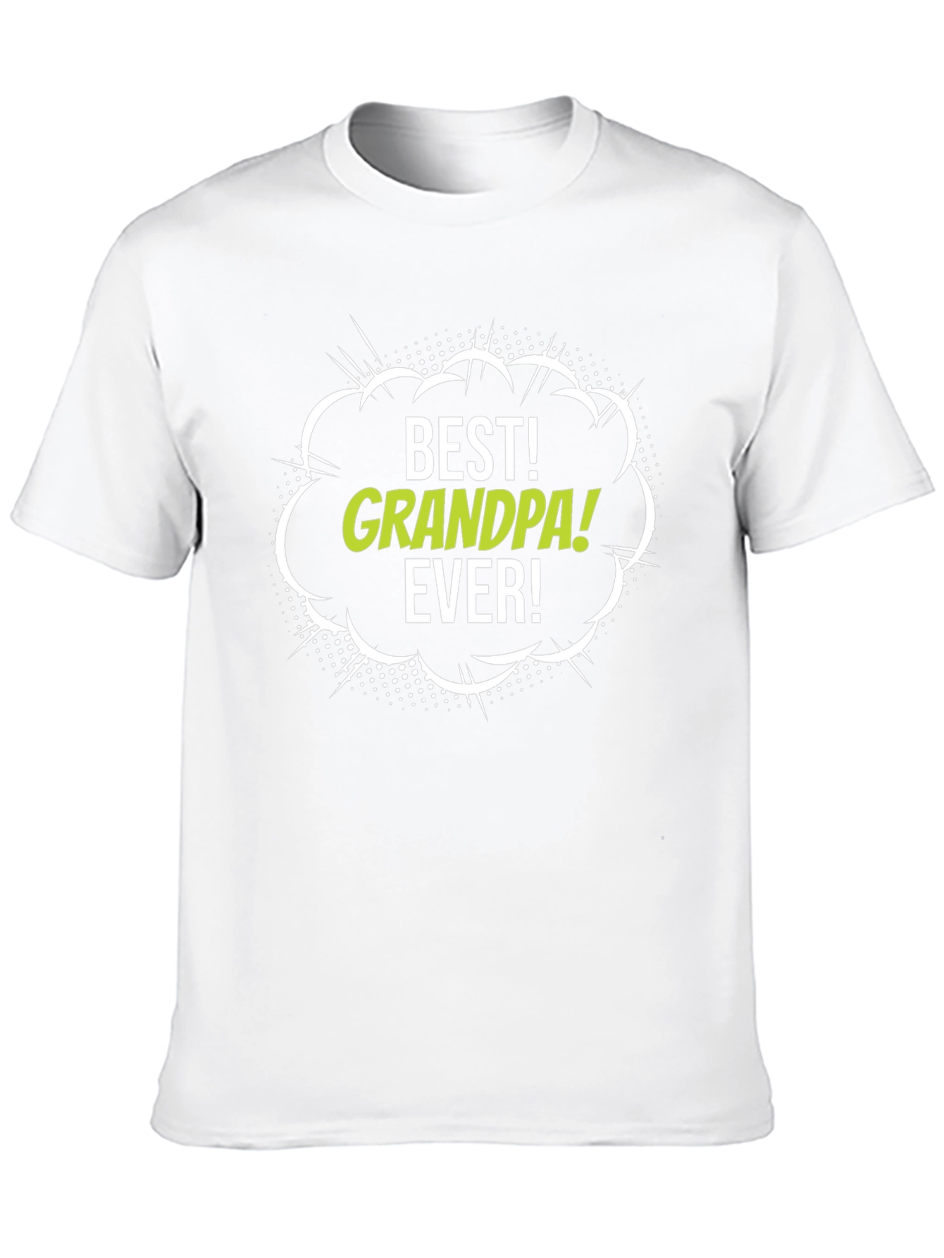 Best Grandpa Ever Black Graphic T-Shirt