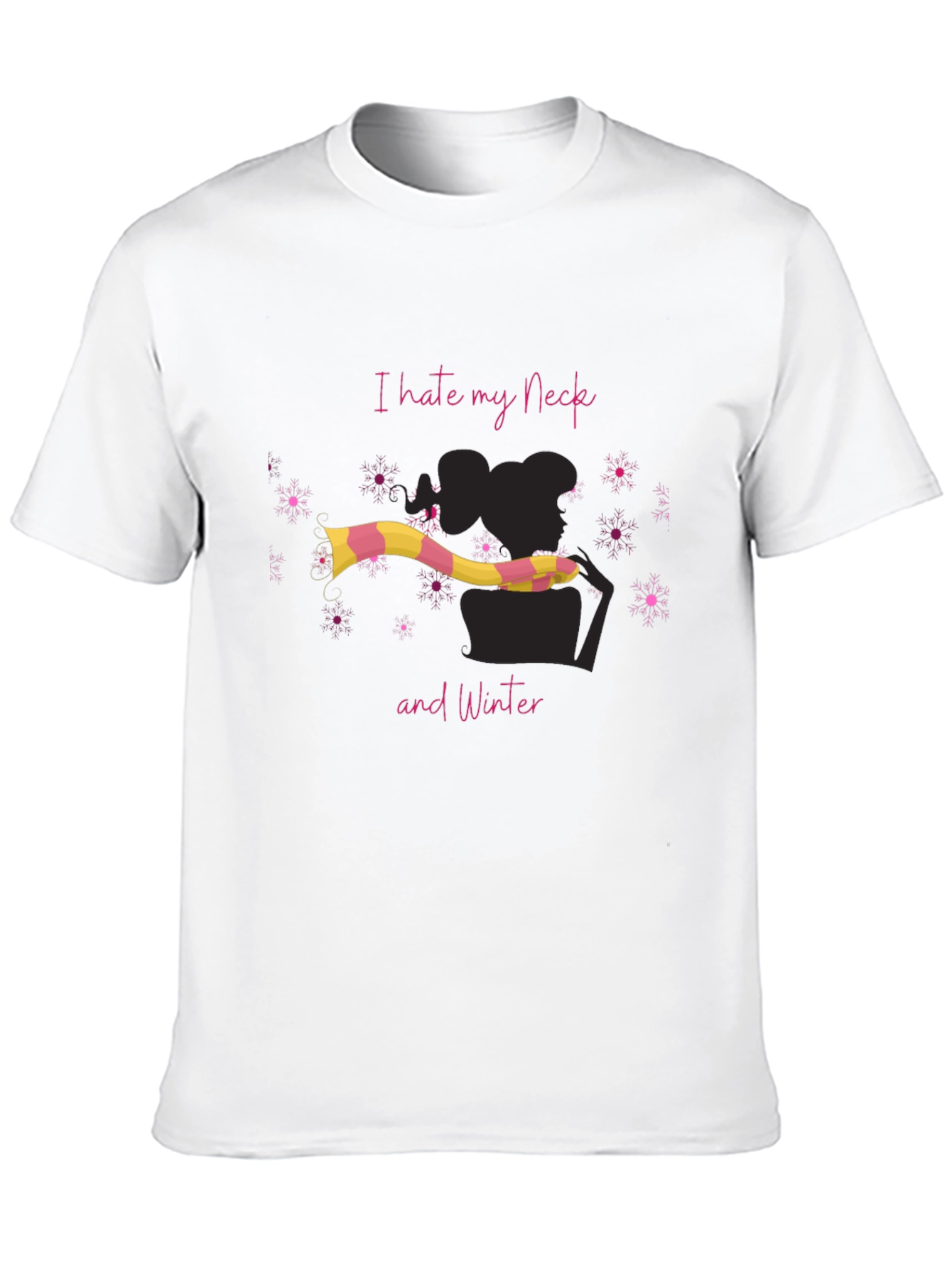 I Hate My Neck and Winter Graphic T-Shirt