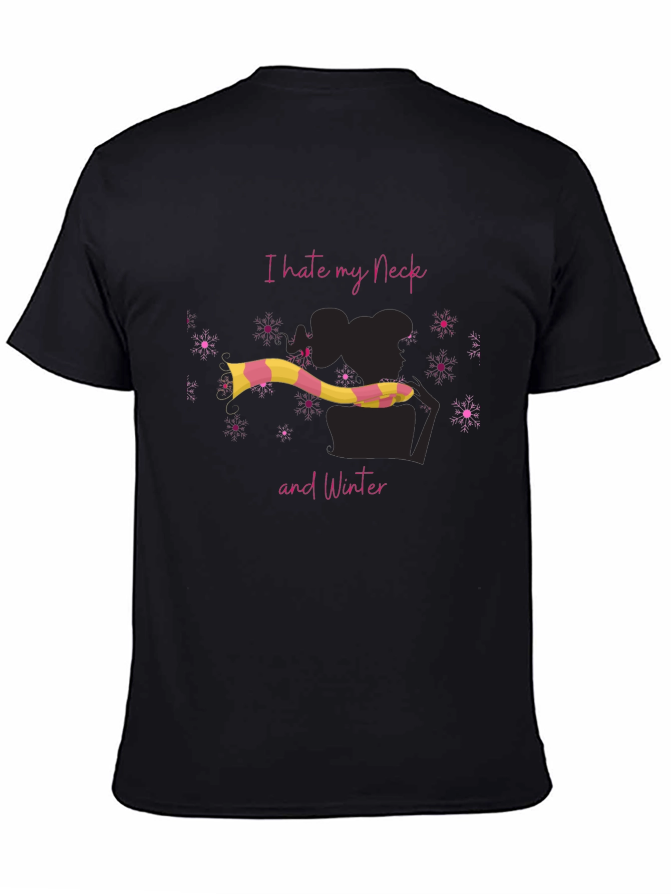 I Hate My Neck and Winter Graphic T-Shirt