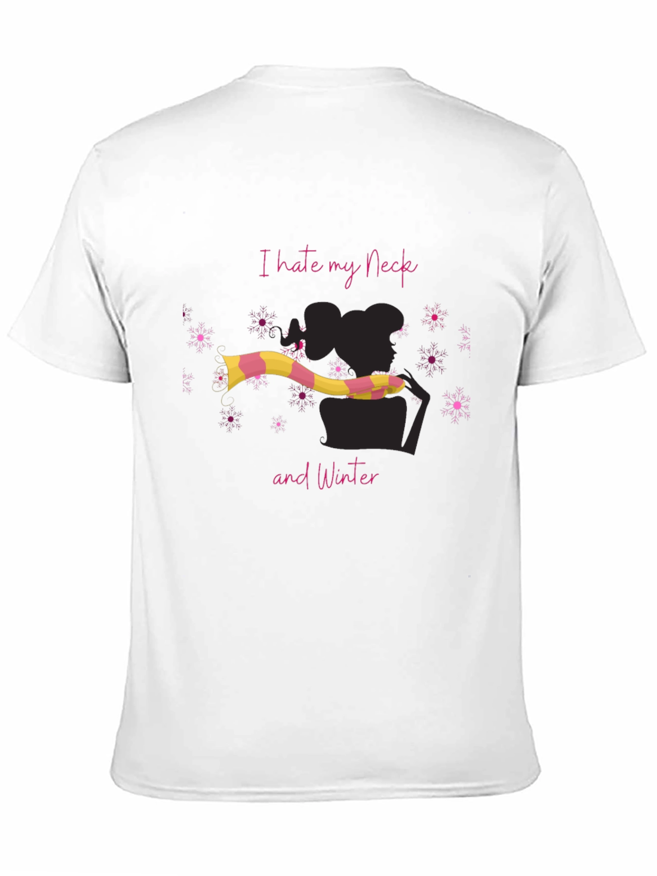 I Hate My Neck and Winter Graphic T-Shirt