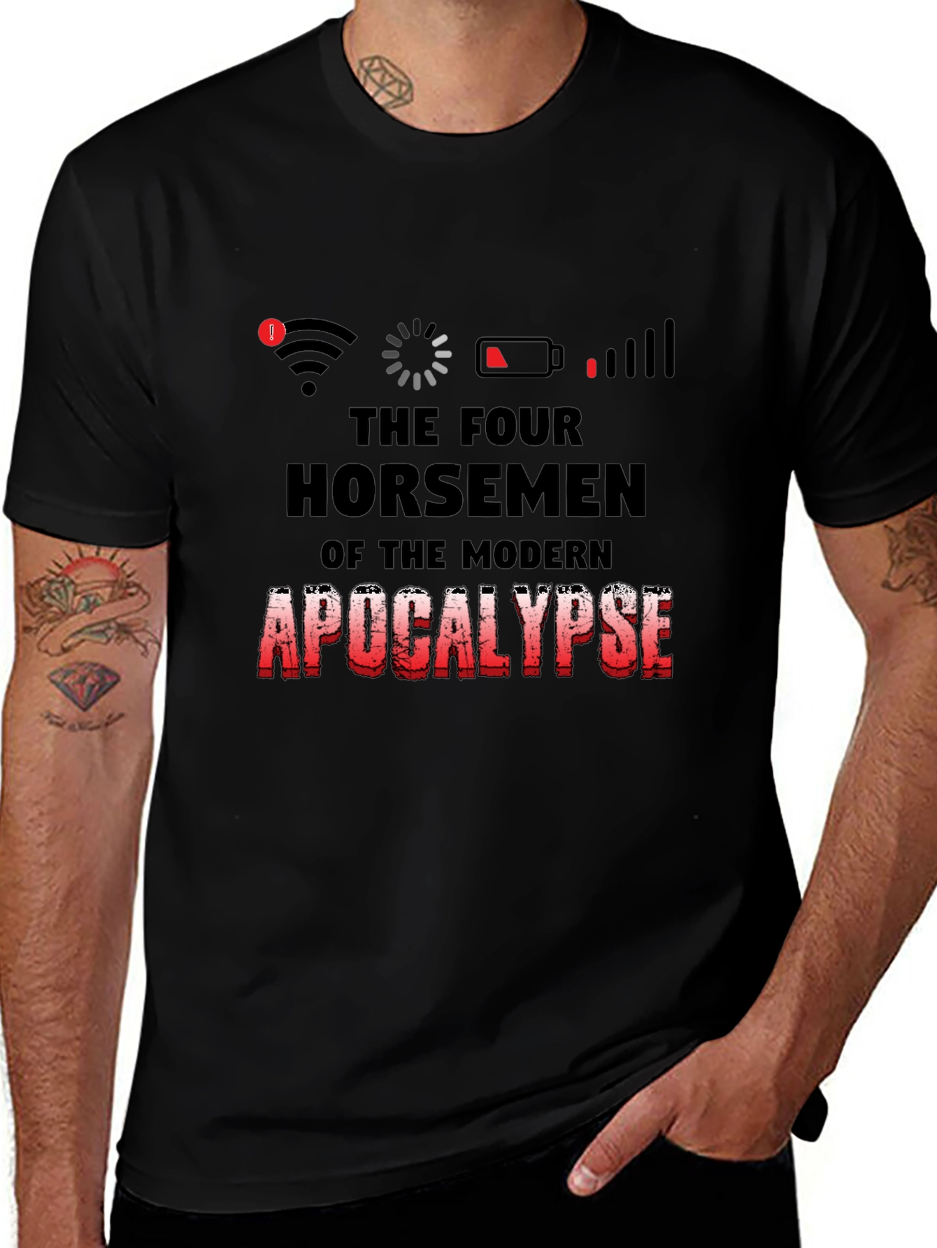 Modern Apocalypse T-Shirt - Humorous Graphic Tee