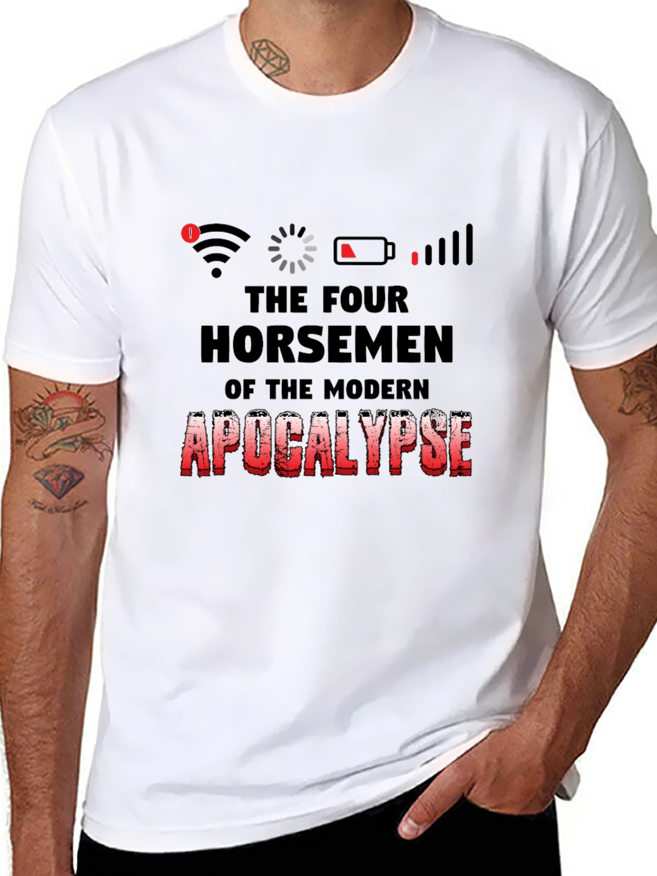 Modern Apocalypse T-Shirt - Humorous Graphic Tee