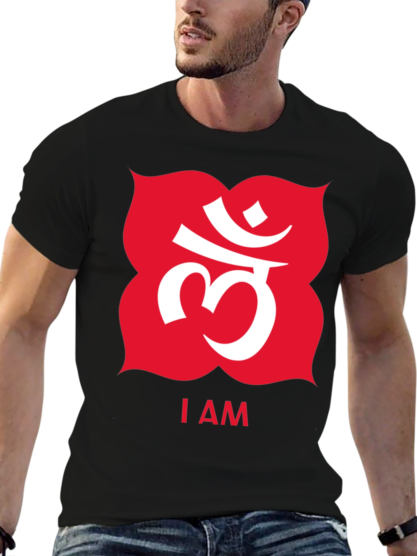 Root Chakra Black Graphic Tee - I AM