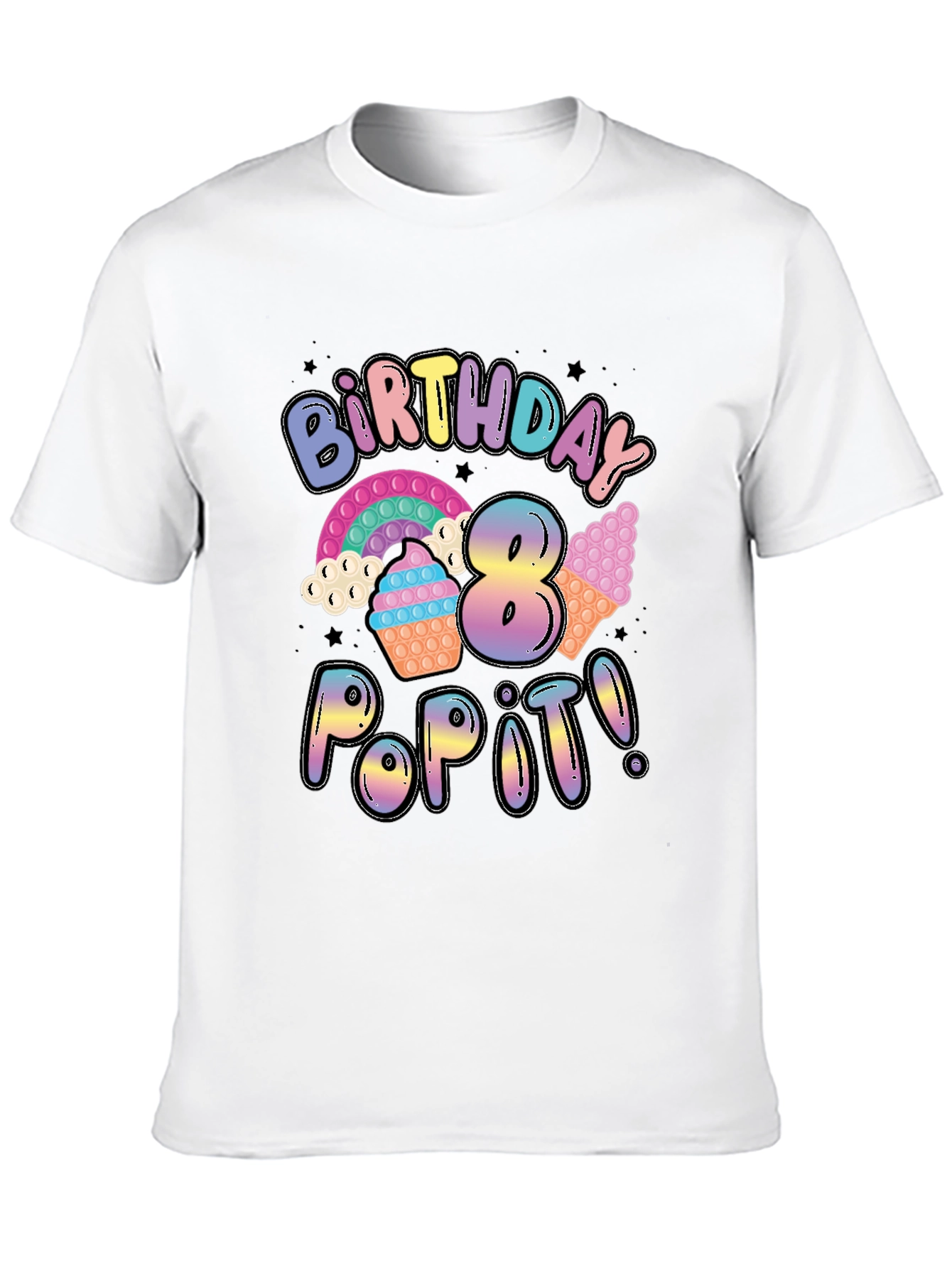 Birthday Pop It! 8th Birthday T-Shirt